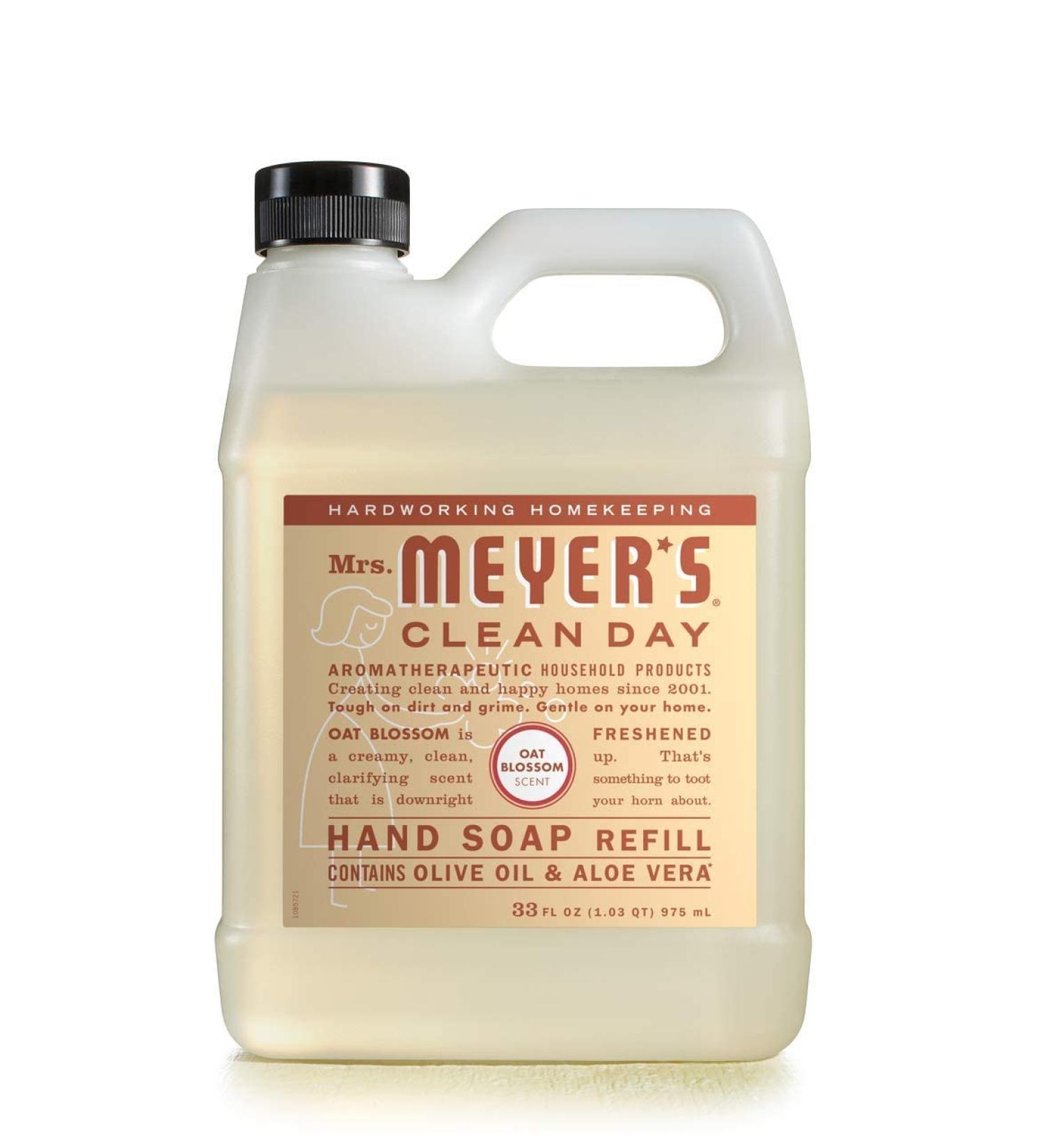 Mrs. Meyer's Oat Blossom Liquid Hand Soap Refill - 33 OZ | Eco-Friendly Natural Ingredients | Shop Internationally - Buy Online on SooperMarket.com