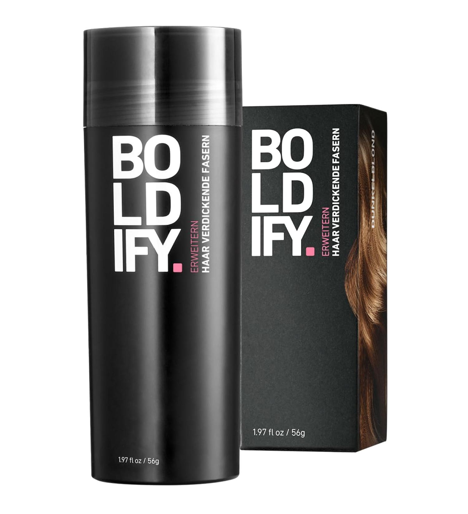 Boldify Scatter Hair Powder for Thinning Hair - Dark Blonde Natural & Invisible 56g - Hides Hair Loss in 15 Sec Perfect for Men & Women - Buy Online on SooperMarket.com