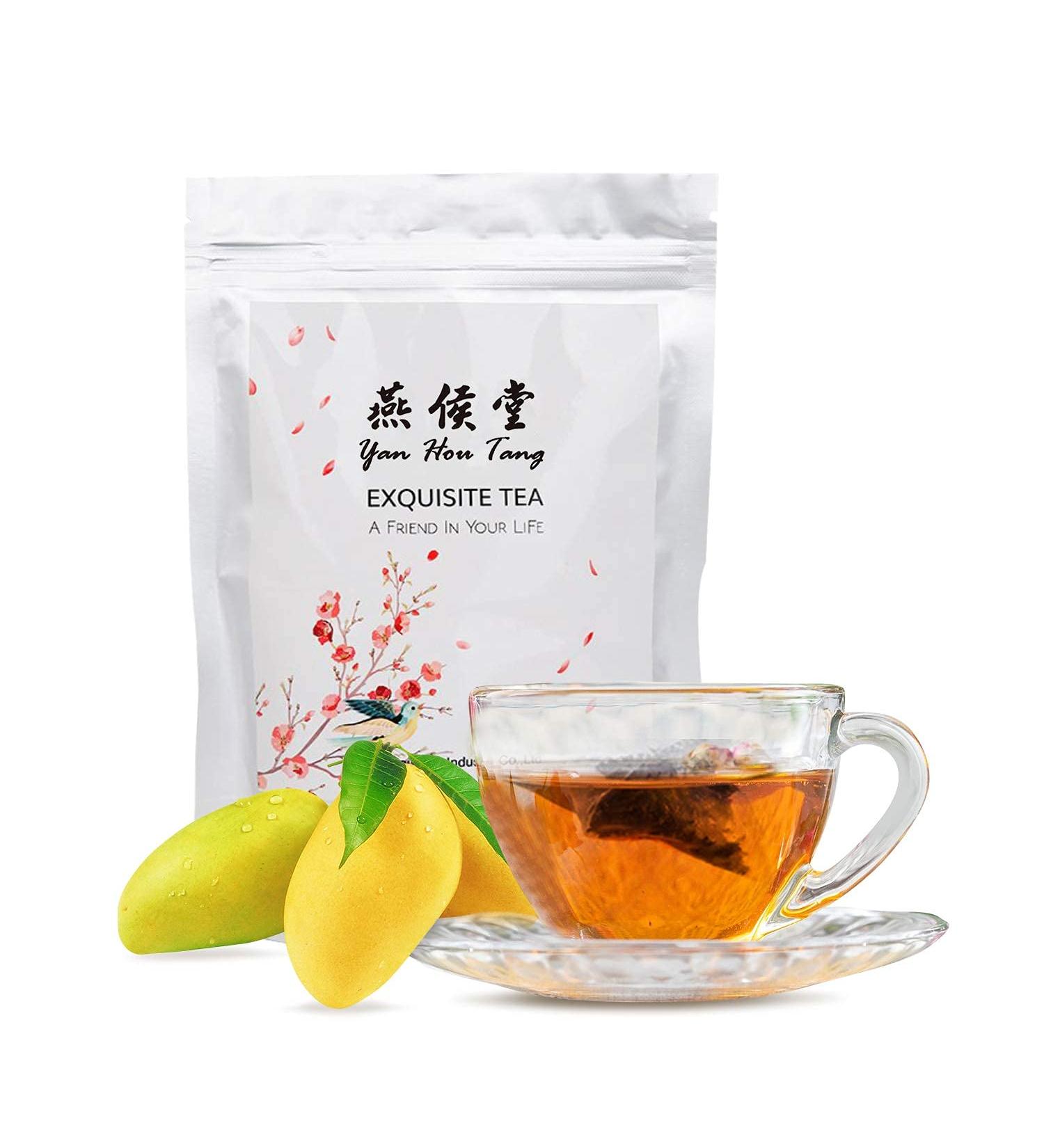 Yan Hou Tang Mango Oolong Tea Bags Flesh Full Loose Leaf Spice Mix Fruit Flower Natural Delicious Tea Drink 50 Teabags Mango Black Tea - Buy Online on SooperMarket.com