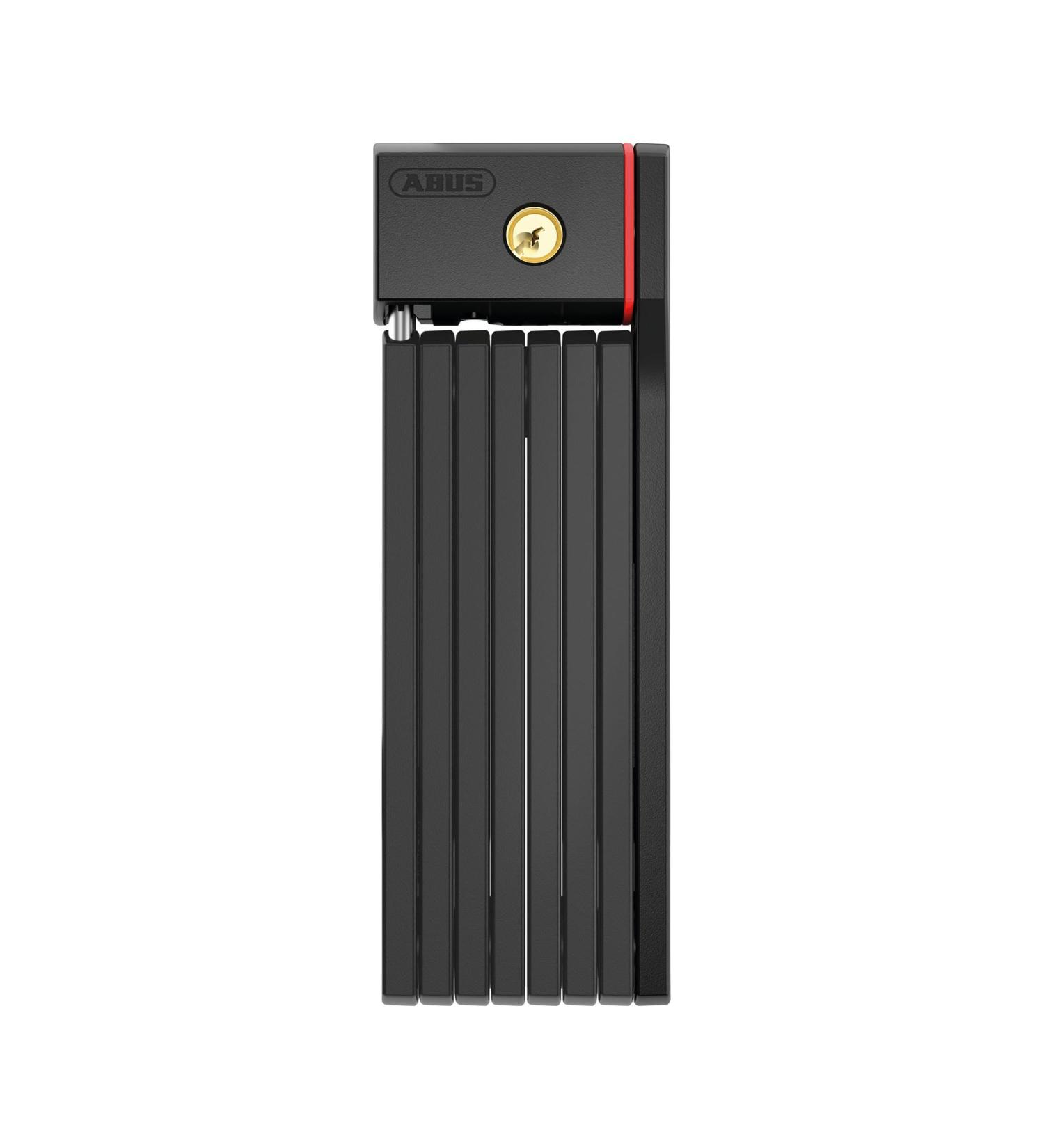 Abus folding lock on Bordo Ugrip 5700 ST with lock pocket - bicycle lock with 5 mm thick rods - ABus security level 7 - 80 cm - black black 80 cm single