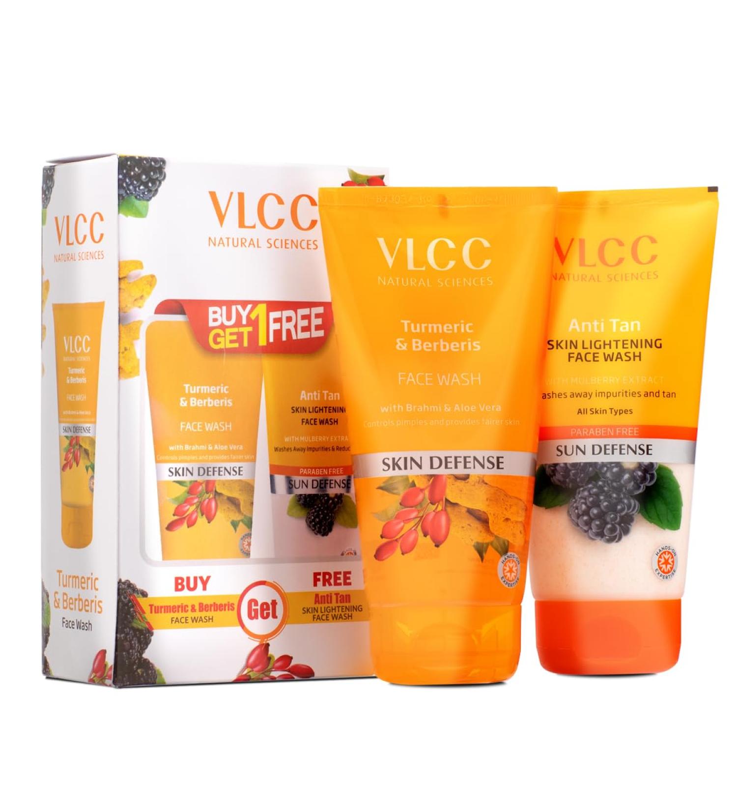 Turmeric & Berberis Face Wash Combo Pack of 2 - Brighten & Refresh Your Skin | 150 ml - Buy Online on SooperMarket.com