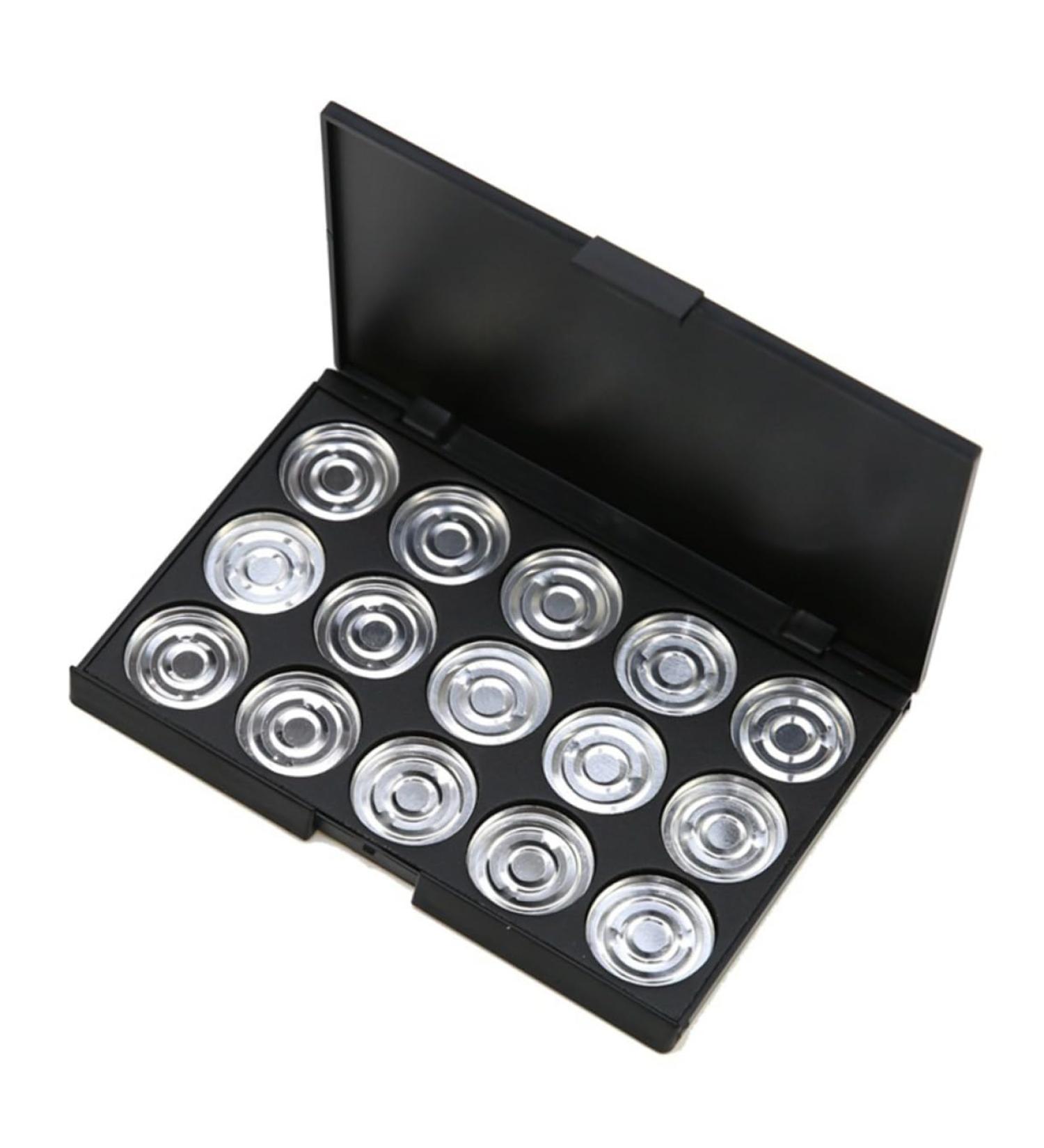 PLAFOPE 15 Empty Eyeshadow Palette Estuche De Maquillaje Empty Makeup Empty Eyeshadow Case Eye Shadow Silver - Buy Online on SooperMarket.com