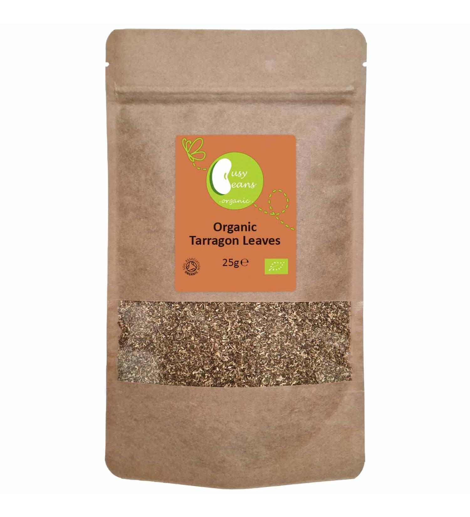 Organic Tarragon Leaves - Certified Organic - by Busy Beans Organic (25g) - Buy Online on SooperMarket.com