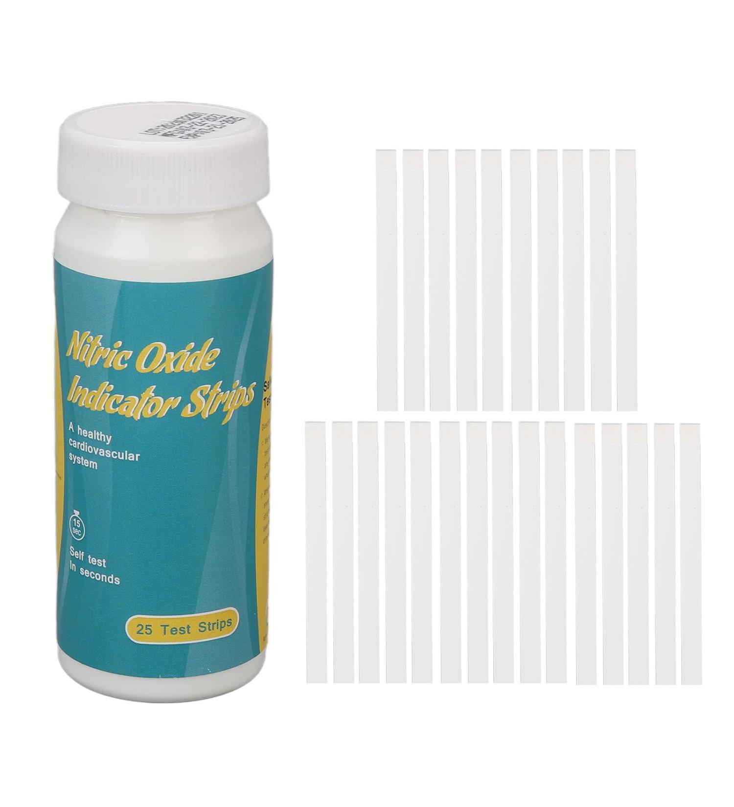 Nitric Oxide Test Strips 25 Strips Highly Accurate Body Nitric Oxide Test Strips Test Salivary Nitrite Levels for Health Care - Buy Online on SooperMarket.com