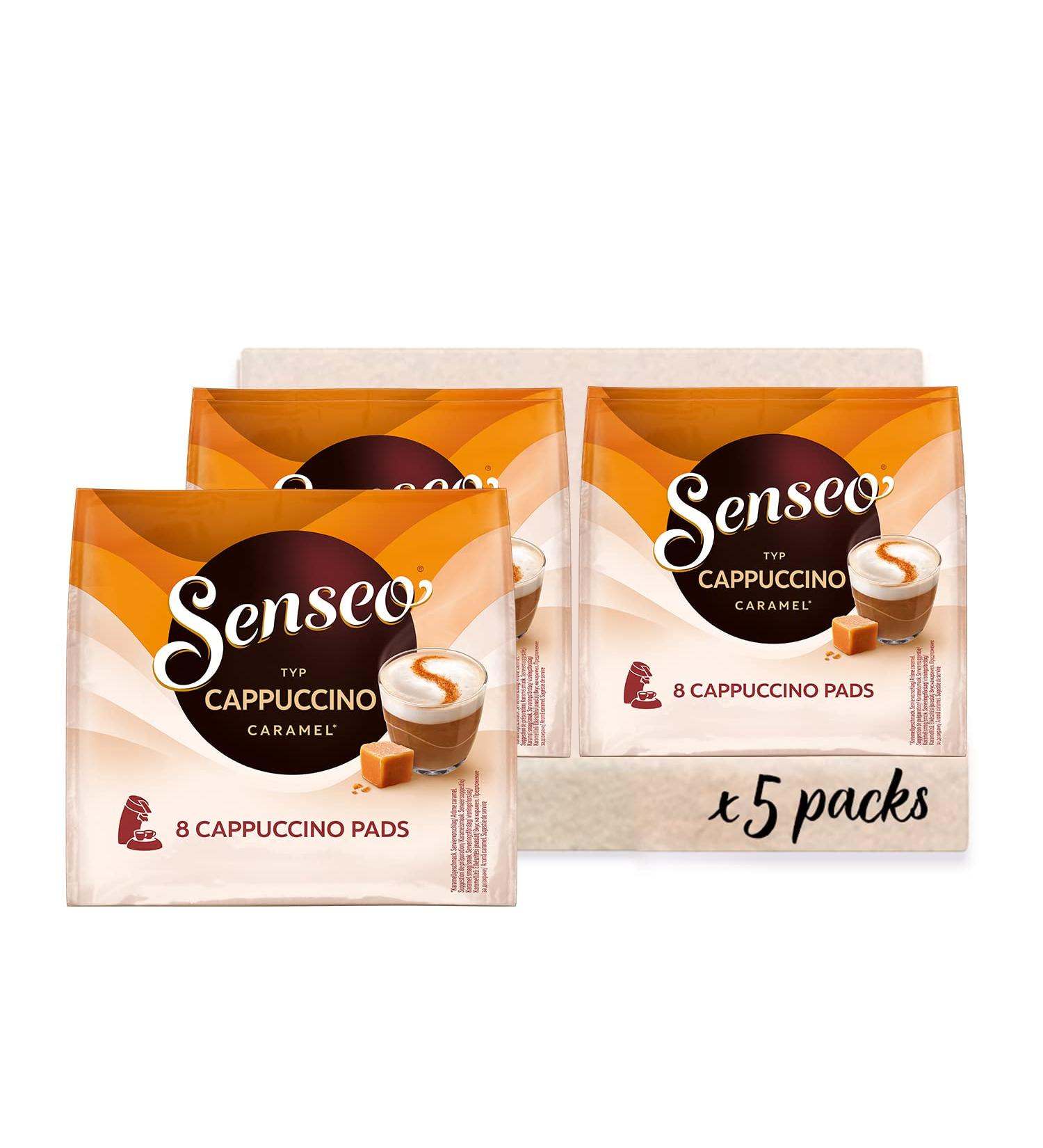 Buy Senseo Cappuccino Caramel Coffee Pads - 40 Pads (Pack of 5) - International Shipping Available - Buy Online on SooperMarket.com