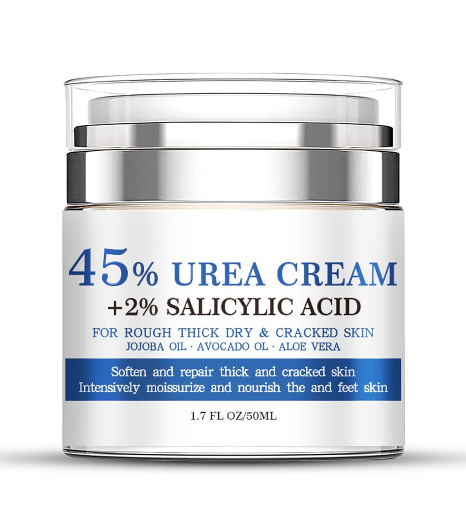 Urea Cream 45% with Salicylic Acid 2% - Intense Moisturizer for Dry Cracked Feet & Hands | Nourishing Foot Cream 1.7 fl.oz - Buy Online on SooperMarket.com