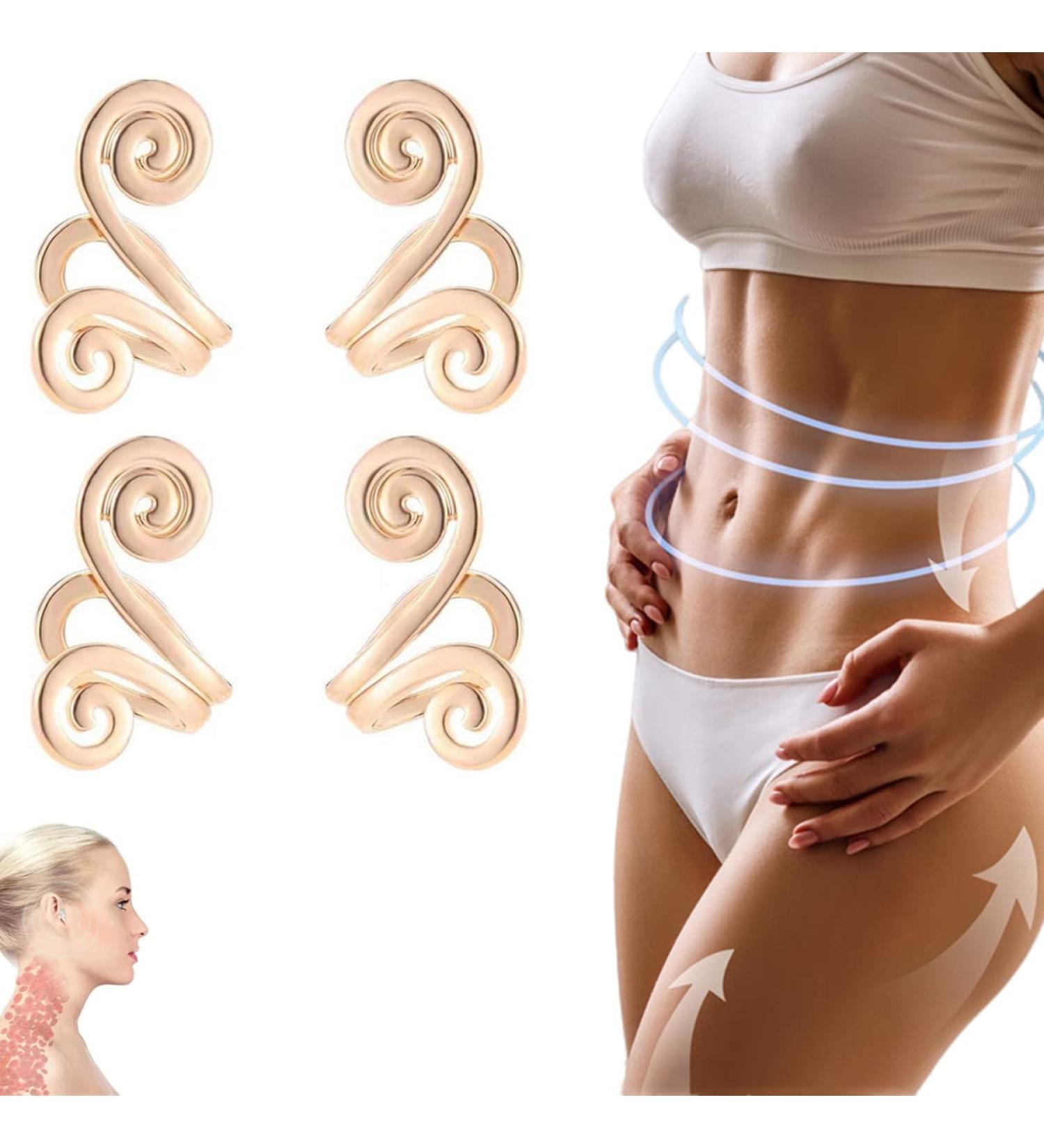 MiNGQIU Zunis Acupressure Sugar Regulator Earrings Acupressure Slimming Earrings Non Piercing Acupressure Earrings for Women Men (Light Gold-2pairs) - Buy Online on SooperMarket.com