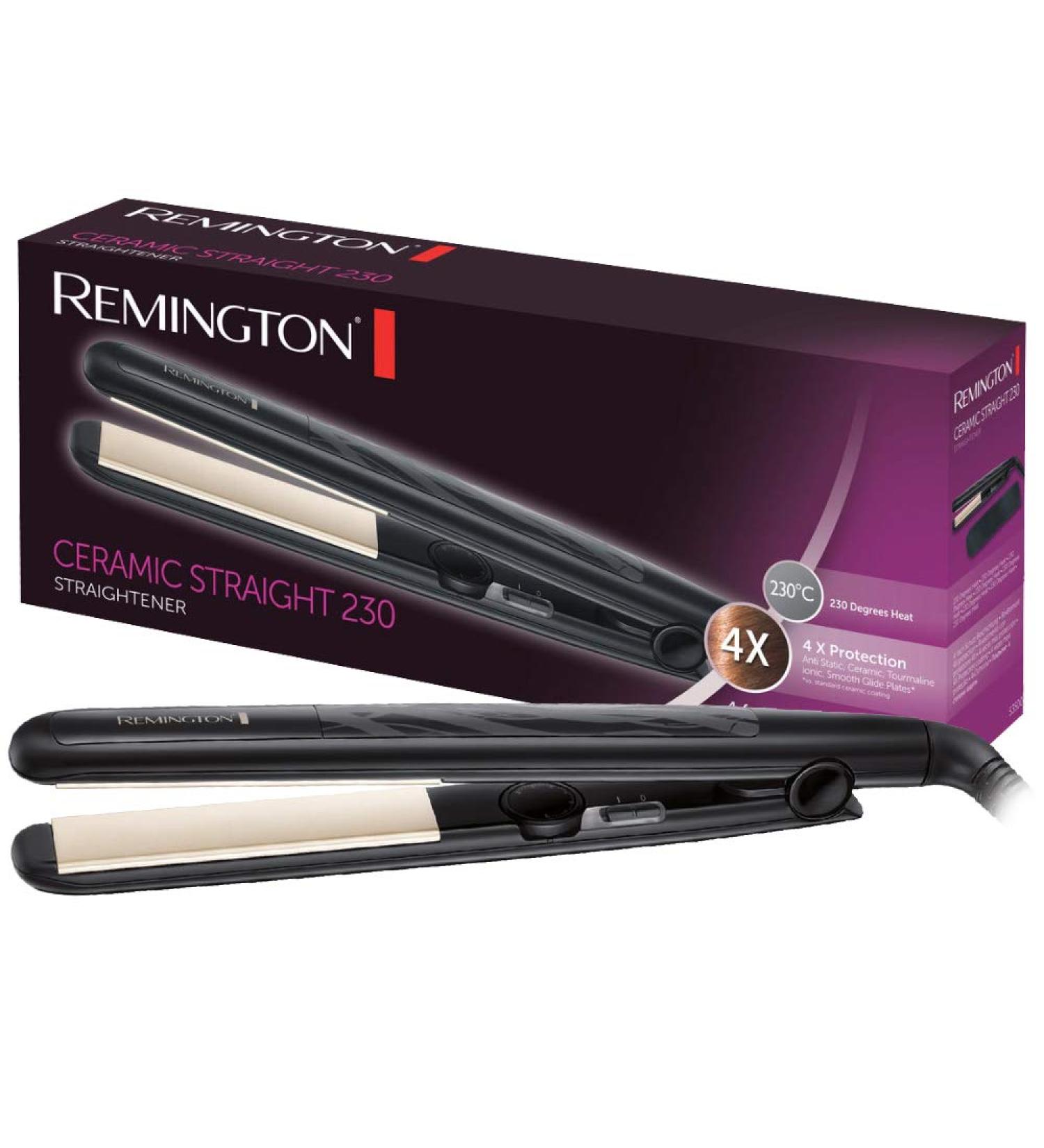 Buy Remington S3500 Ceramic Smoothing Iron with 4-Fold Protection - Antistatic Even Heat Silky Shine | International Shipping - Buy Online on SooperMarket.com
