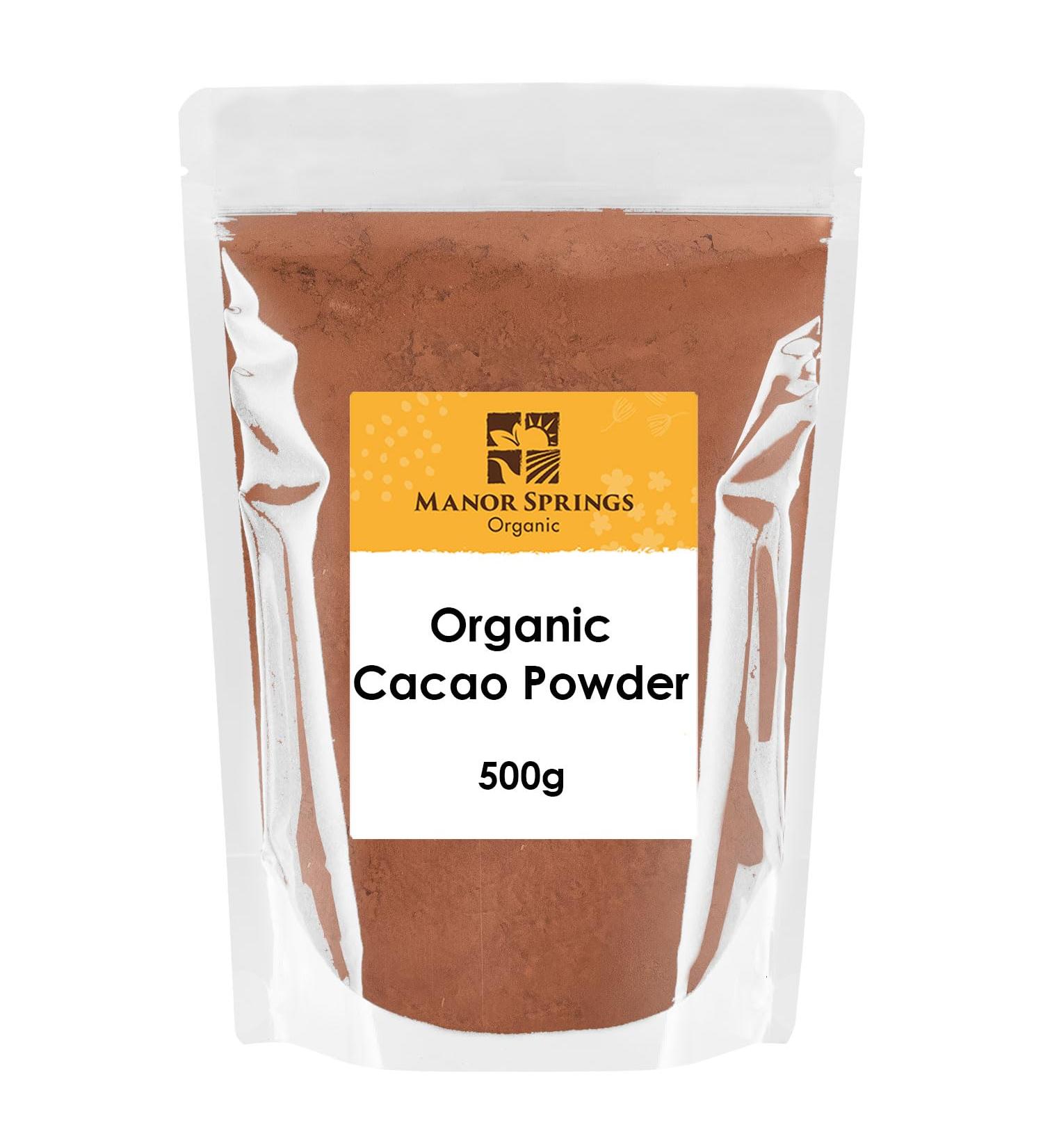 Organic Cacao Powder 500g by Manor Springs Organic - Buy Online on SooperMarket.com
