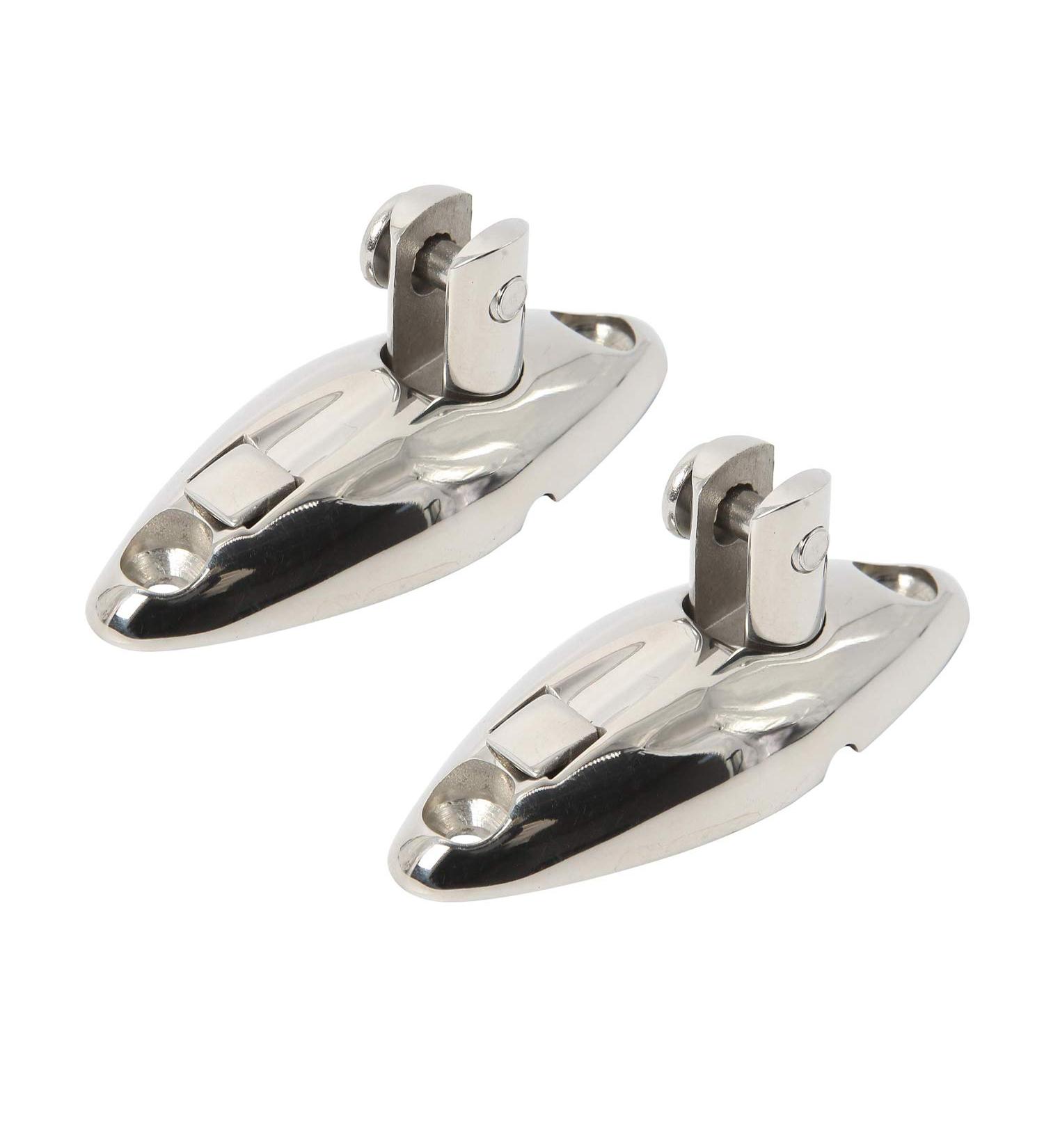 NovelBee 2 Pack 316 Stainless Steel Bimini Top Swivel Hinge Deck Mount - Marine Hardware - Buy Online on SooperMarket.com