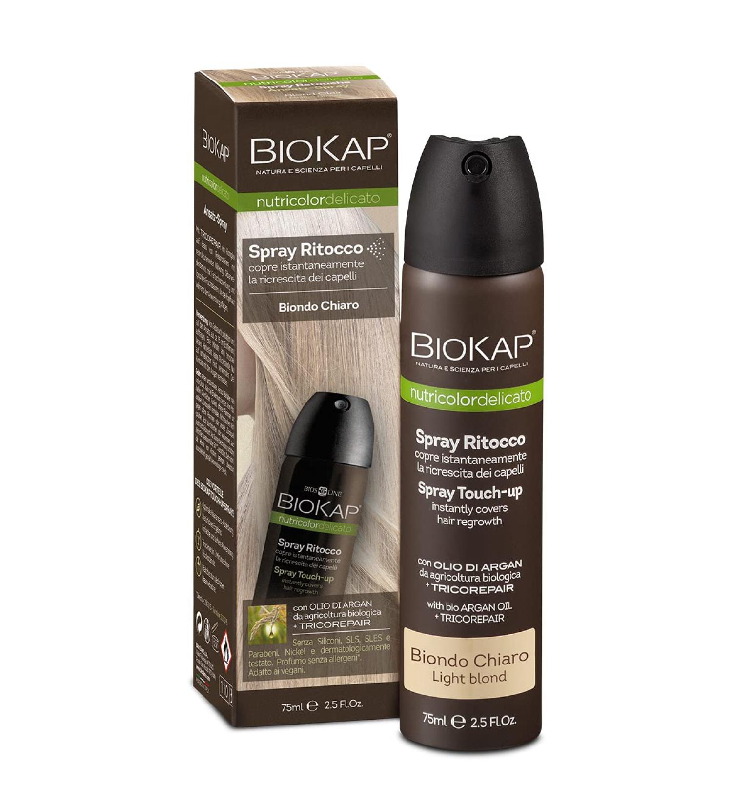 Bios Line BioKap Nutricolor Spray Touch-Up 75ml Light Blonde - Buy Online on SooperMarket.com