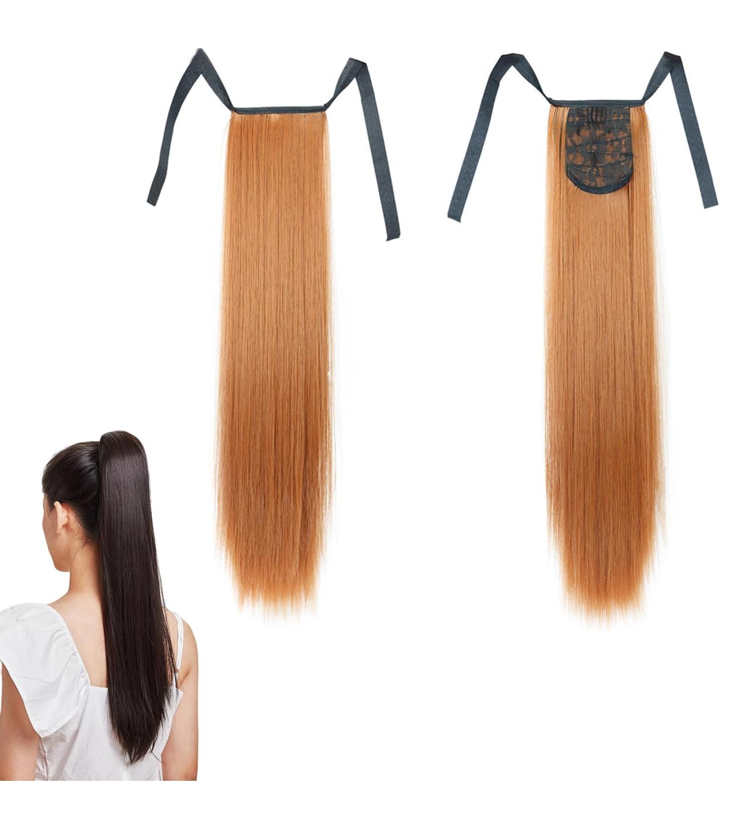 Prinfantasy Ginger Wig Long Pony Tail Hair Extension 22Inch - Wrap Around Ponytail Hairpiece for Women | 1Pc GBMW041 - Buy Online on SooperMarket.com