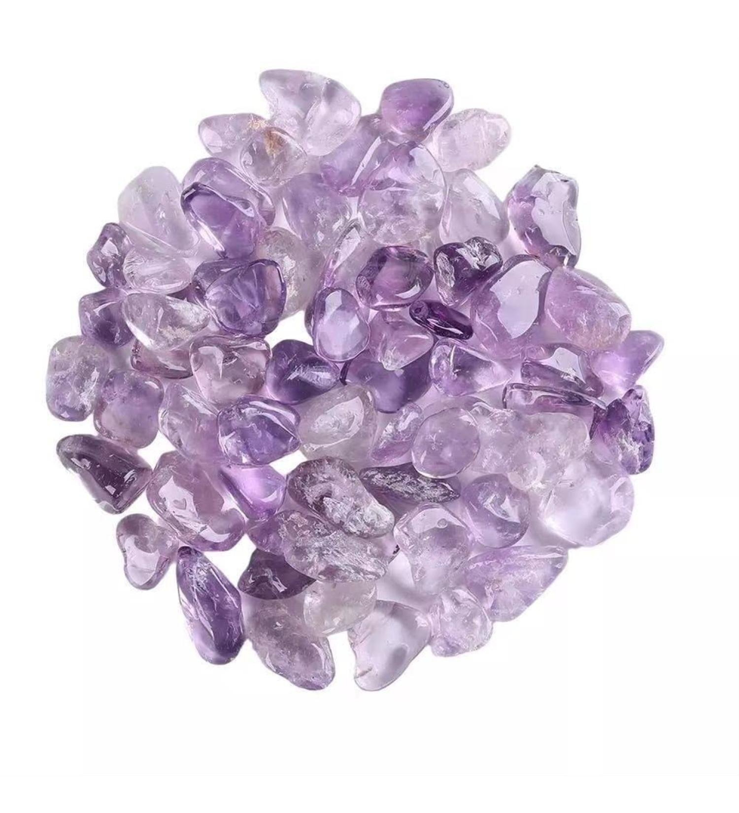 Natural Crystals and Stones 100g Purple Amethyst Quartz Stone Gravel 9mm-15mm for for Decoration kaixun - Buy Online on SooperMarket.com