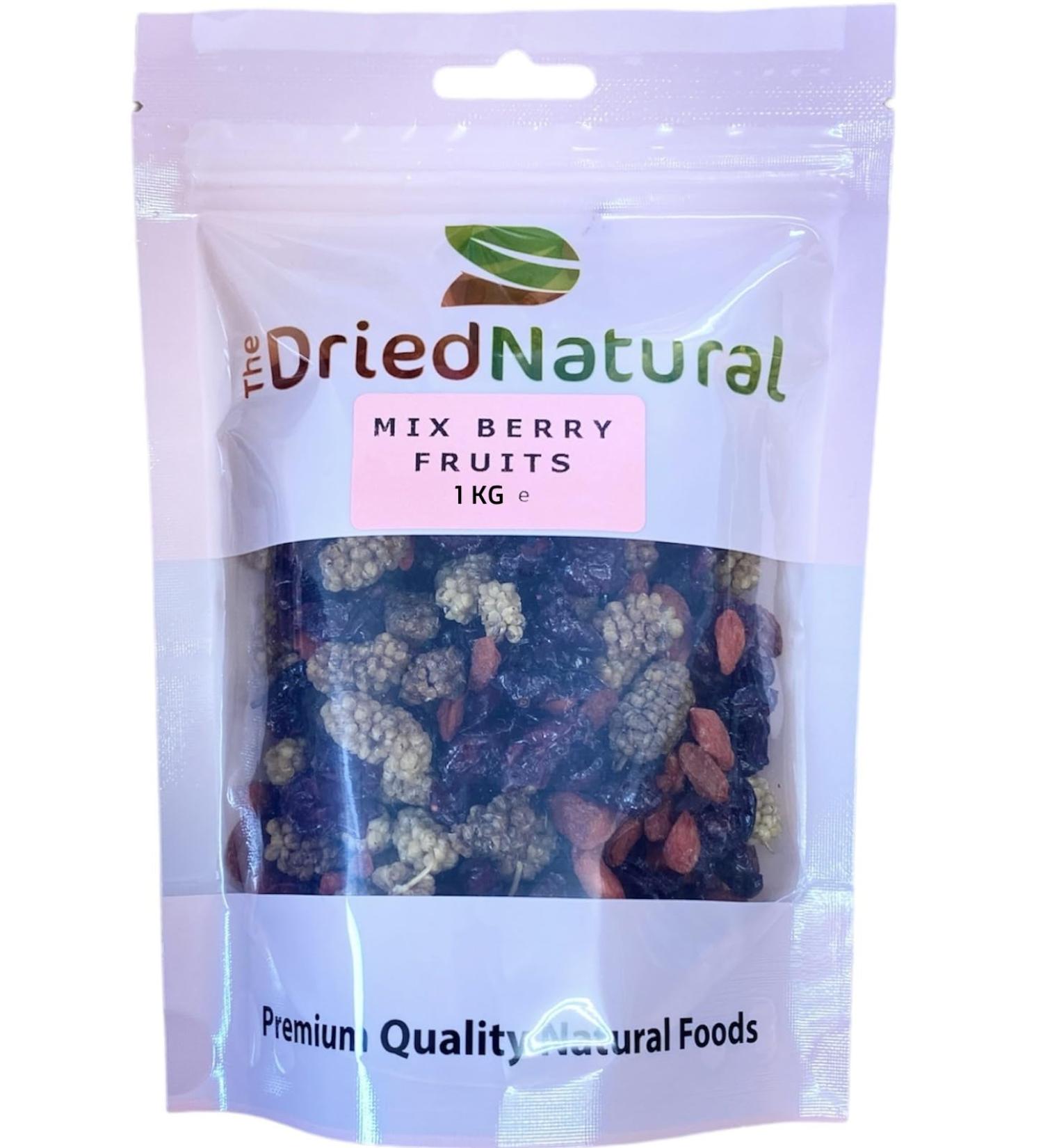 Mixed Dried Berry Fruits 1KG A Grade Premium Quality - The Dried Natural - Buy Online on SooperMarket.com