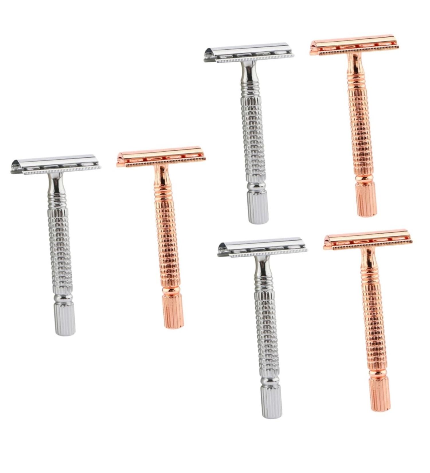 Angoily 6 Pcs Shaver Tool Set - Zinc Alloy Man's Metal Head - Premium Quality for Smooth Shaving | International Shipping Available - Buy Online on SooperMarket.com