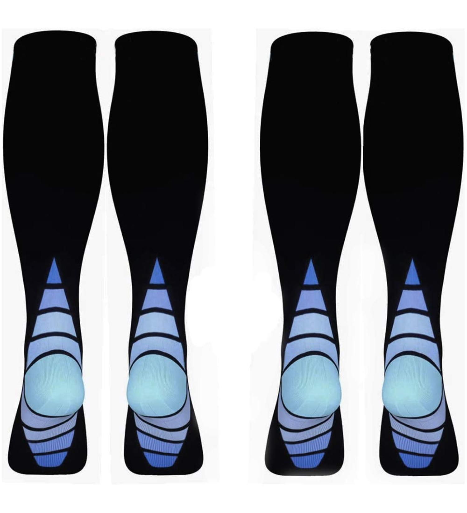 Uberming 2 Couple Compression Stockings | Sport Compression Socks for Men & Women | Support Socks for Flight Pregnancy Nursing & Running - L/XL - Buy Online on SooperMarket.com