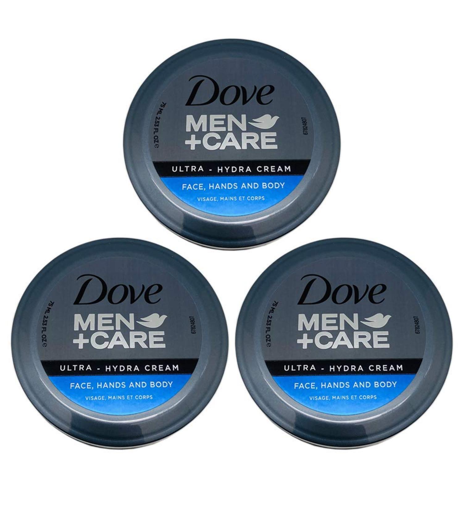 Dove Men+Care Ultra-Hydra Cream - 24HR Moisturization, 3 Pack (2.53 Fl Oz Each) - Buy Online on SooperMarket.com