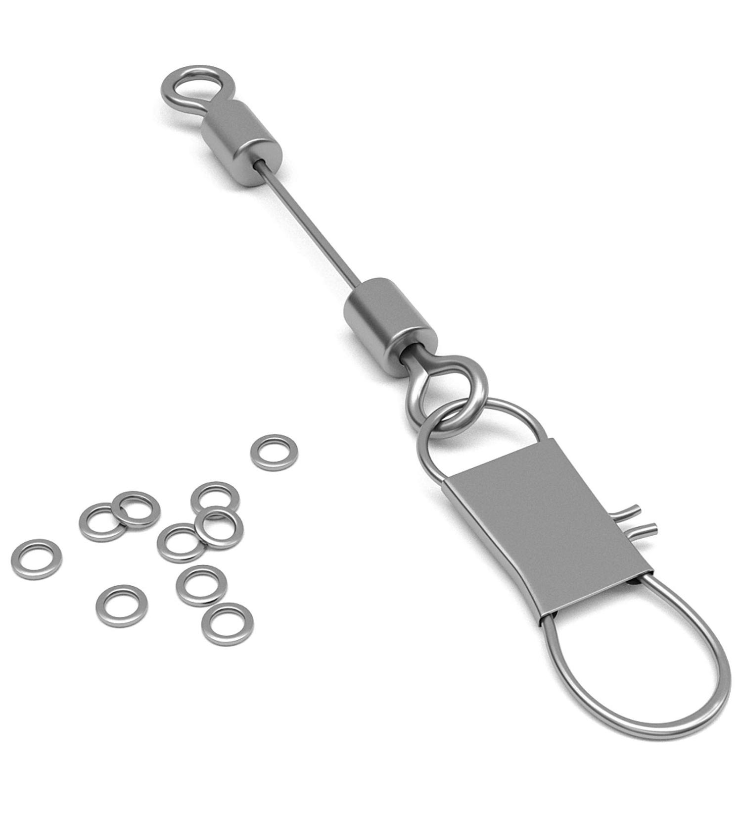 SF Lightweight Tippet Rings - 2mm 25LB Nickel - Fly Fishing Trout Line Connectors - 10 Pack - Buy Online on SooperMarket.com