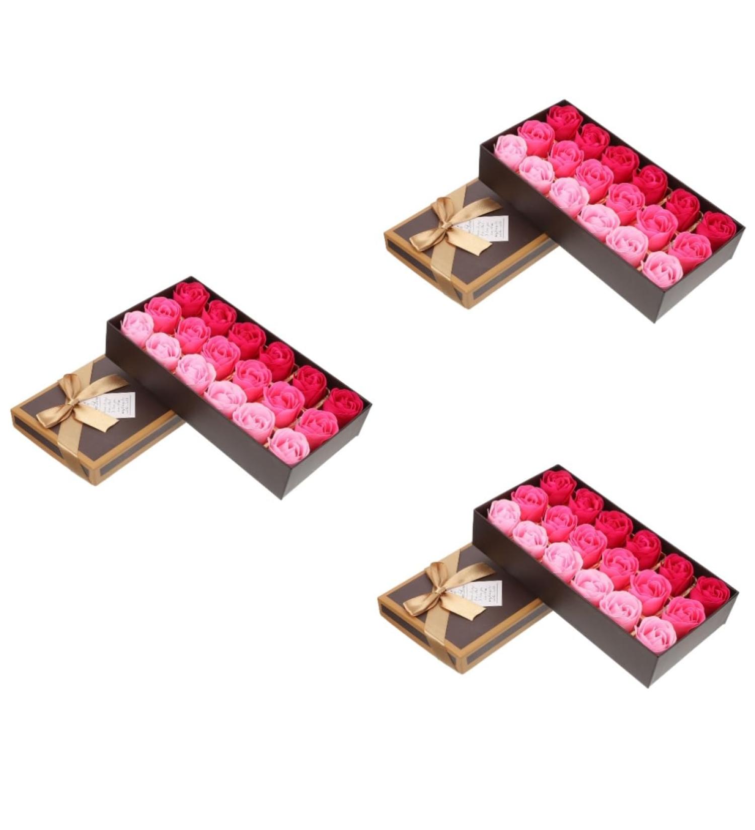 ABOOFAN 3 Boxes Rose Soap Scented Bath Soap Rose Bath Soap Rose Flower Preserved Rose Enchanted Rose Wedding Decorations for Ceremony Faux Roses Simulated Soap Flower Rose Petal Artificial - Buy Online on SooperMarket.com