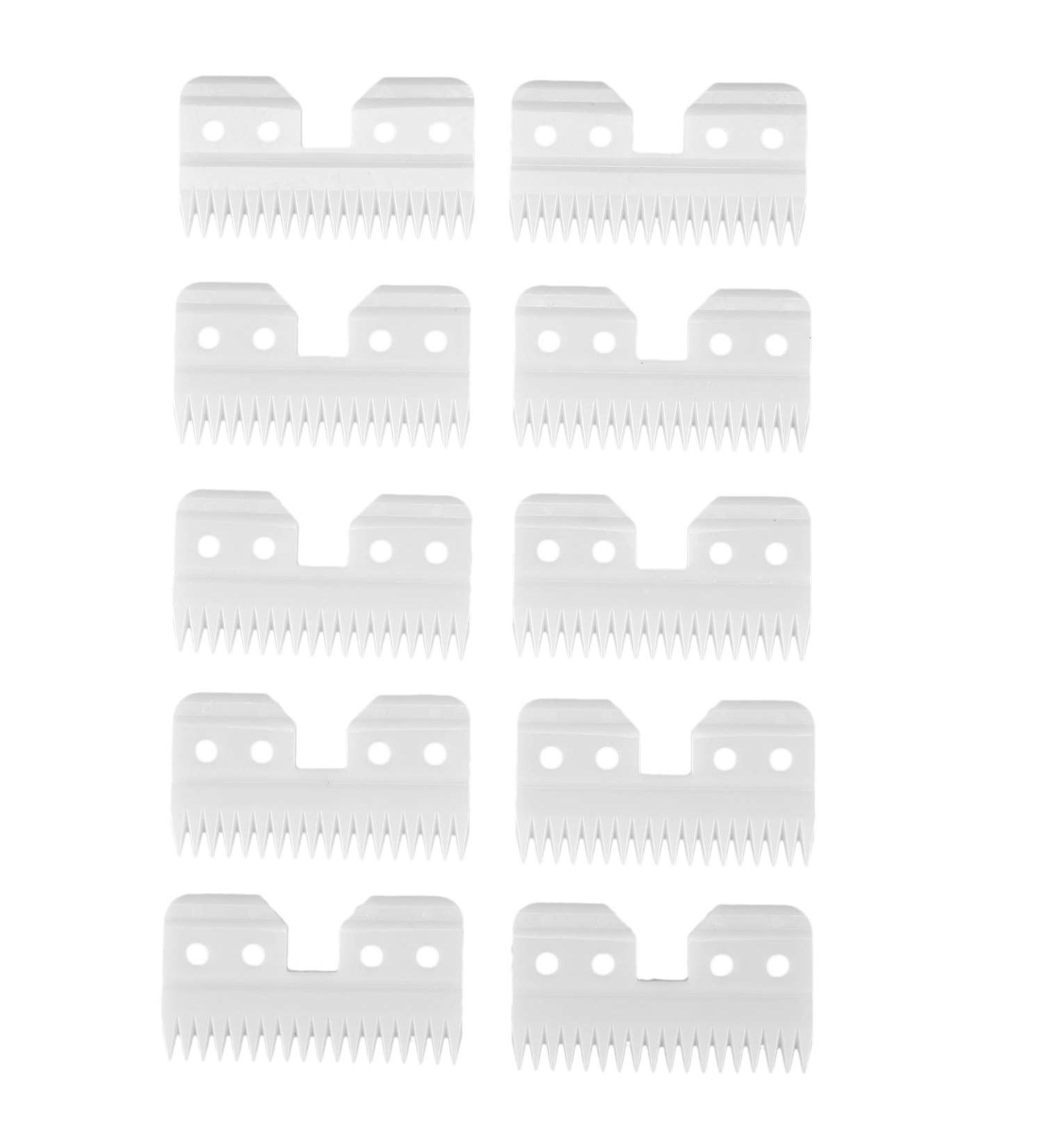 BEAUY 10Pcs/Lot Replaceable Ceramic 18 Teeth Pet Ceramic Clipper Cutting Blade for Oster A5 Series - Buy Online on SooperMarket.com