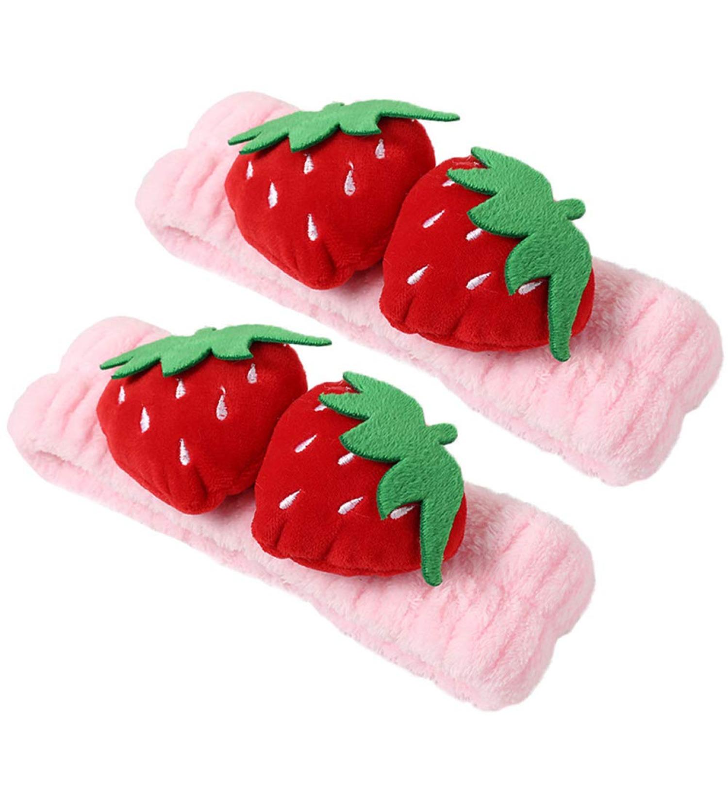 Cute Strawberry Headband Set for Teensery - Soft Elastic Hair Bands for Spa, Yoga, and Sports - Hair Accessories for Women and Girls - Buy Online on SooperMarket.com