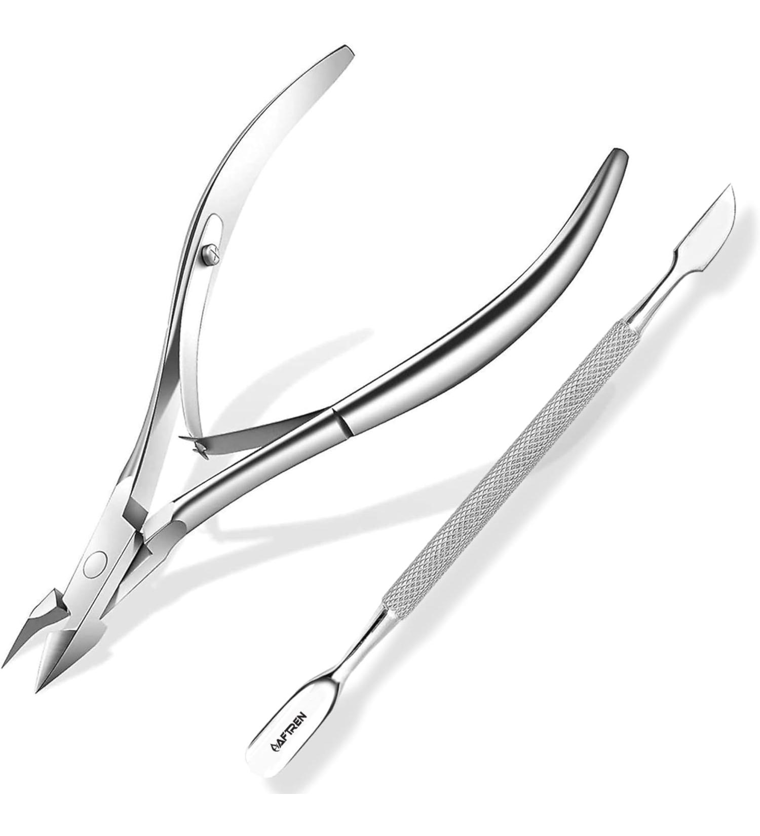 Cuticle Cutter Cuticle Pusher Cuticle Nipper Professional Stainless Steel Cuticle Cutter Durable Cuticle Cutter Pedicure Manicure Tools for Fingernails and Toenails - Buy Online on SooperMarket.com