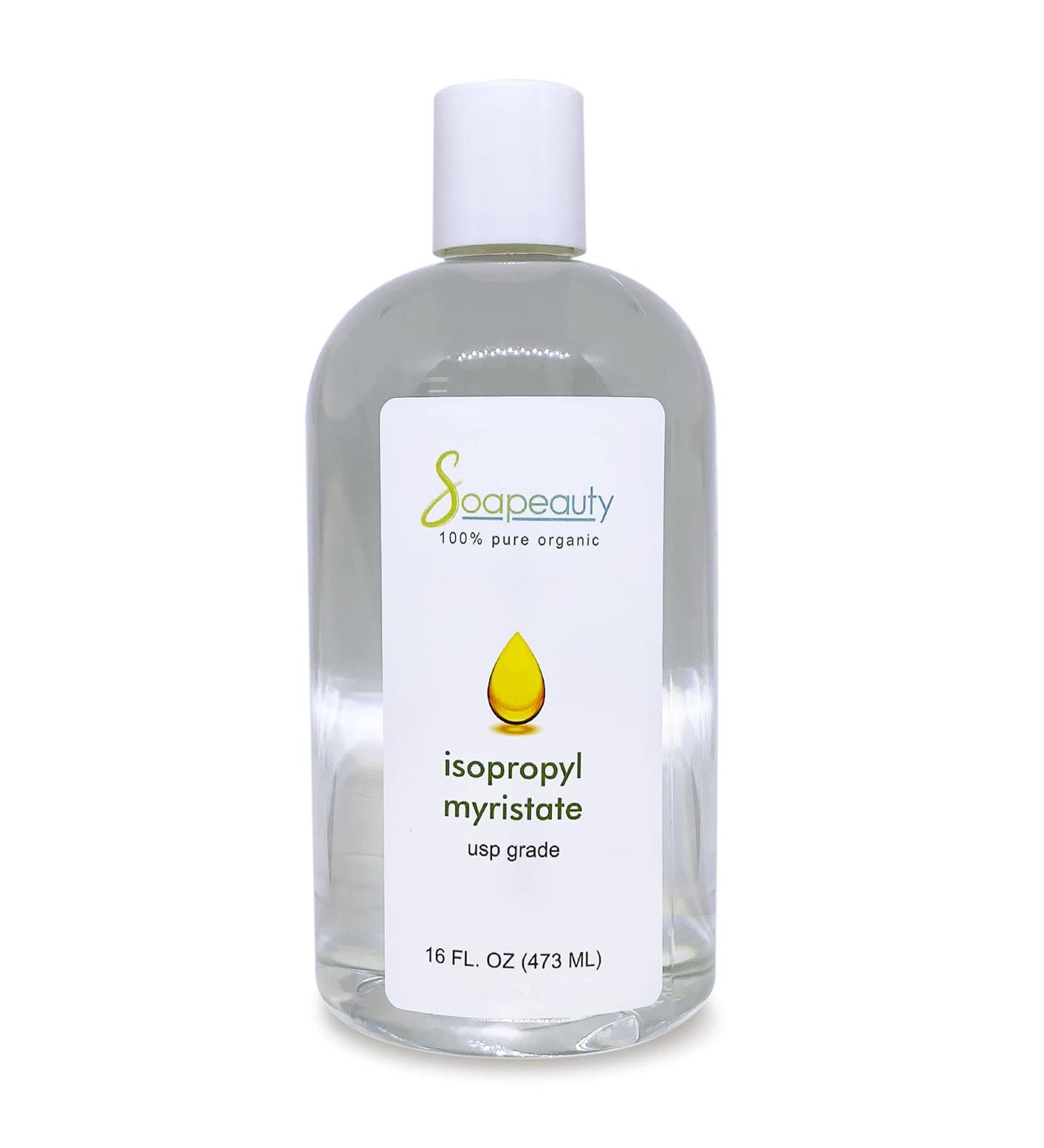 ISOPROPYL MYRISTATE Cosmetic Grade - Ideal for Soap Making, Fragrances, Shampoo, Creams & Lotions - Makeup Remover - Antiperspirants & Deodorants | 16 oz Pack | Sizes 2oz to 7 lbs - Buy Online on SooperMarket.com
