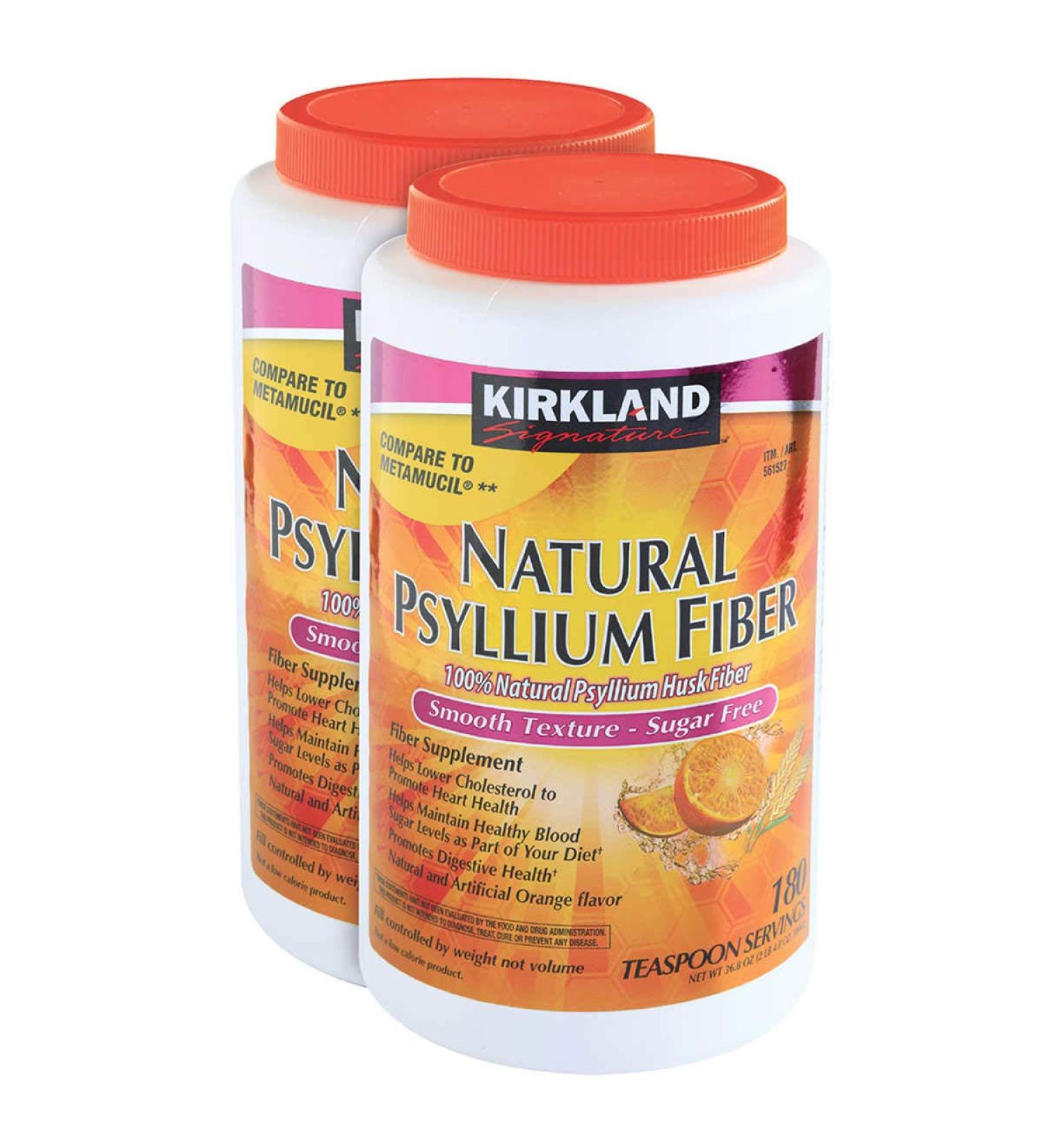 Kirkland Signature Psyllium Fiber Sugar Free 2 ct 180 ct