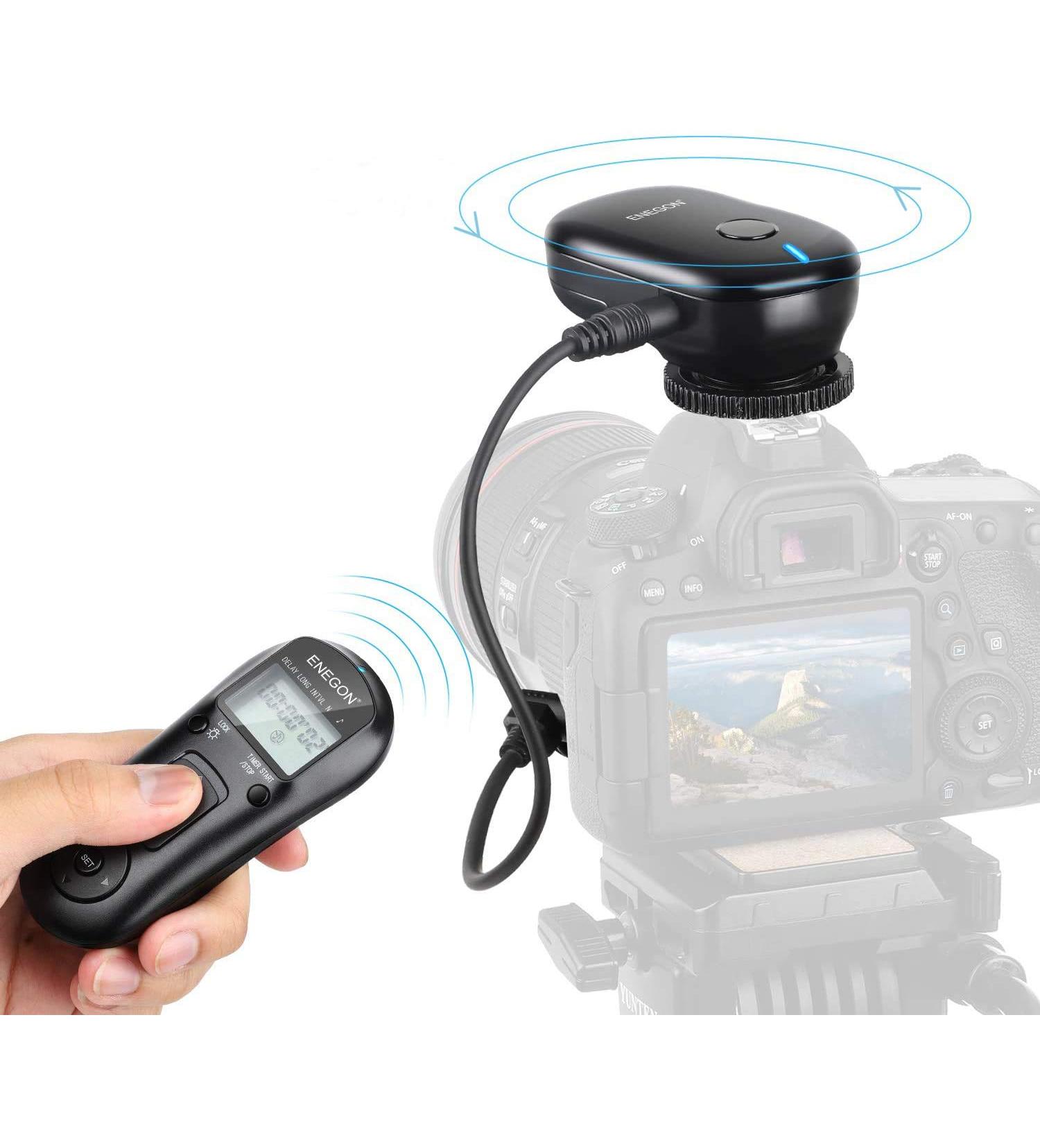 ENEGON Wireless Remote Shutter Release Control Timer for Nikon D5600 D7500 D850 and More Cameras - Buy Online on SooperMarket.com