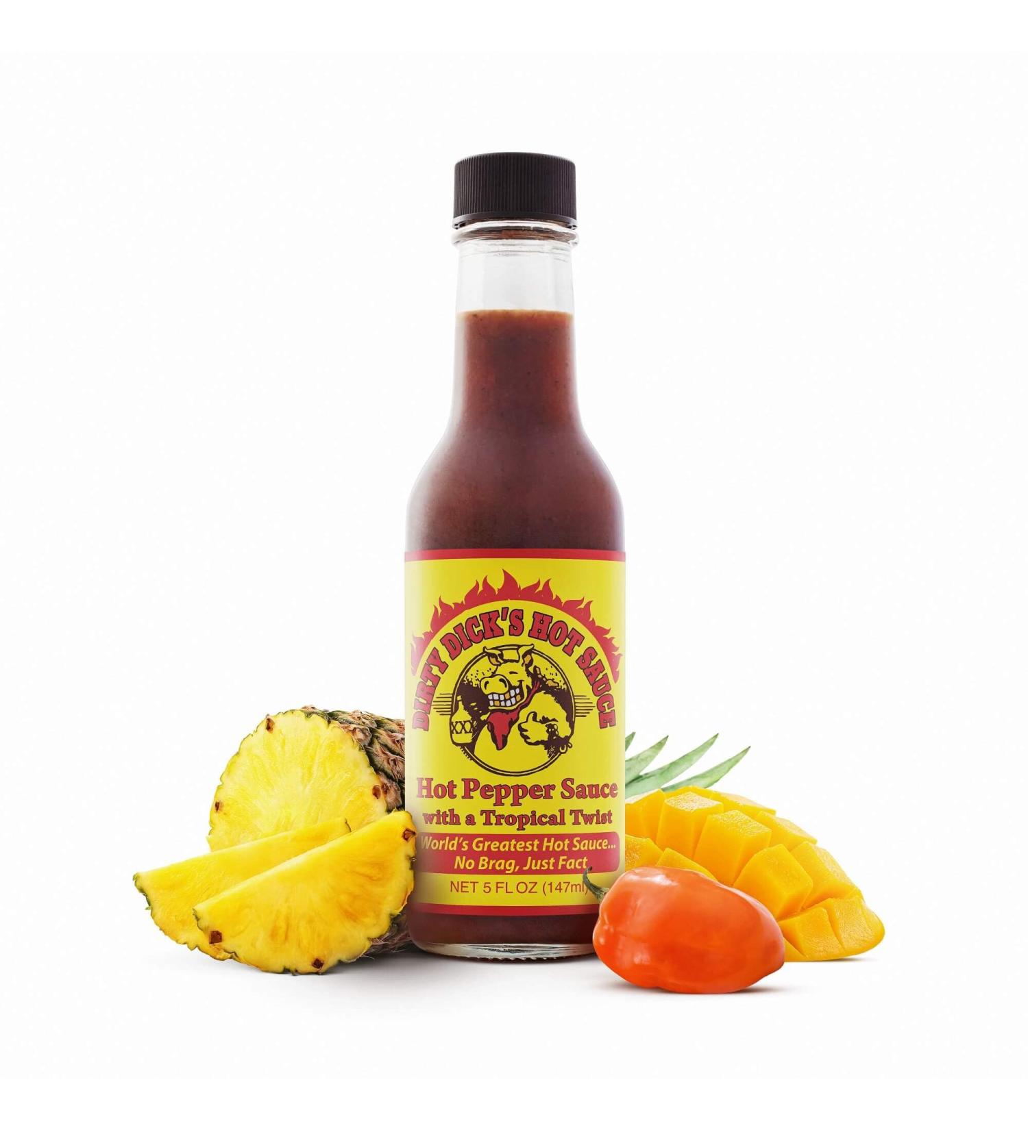 Dirty Dicks Hot Sauce 5 Fl Oz - Authentic Caribbean Heat in a Bottle! - Buy Online on SooperMarket.com