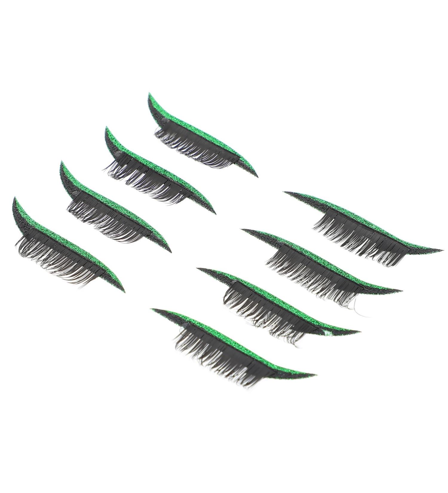 Gogogmee 4 pairs Tool Eyelid Decal Make Face Waterproof Up Eye Self-adhesive Reusable Girls Natural Women 4x1.5cm Green - Buy Online on SooperMarket.com