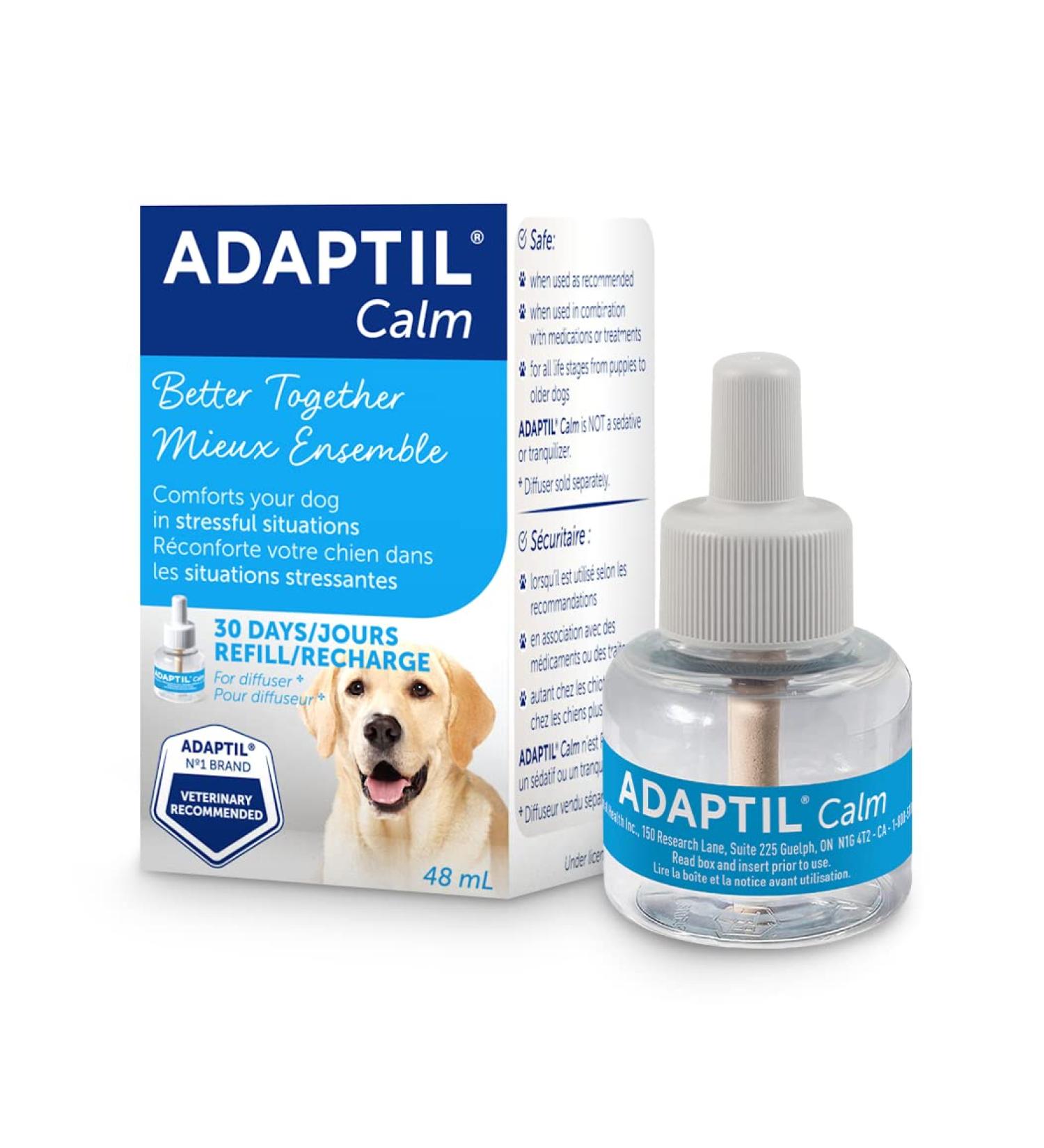 ADAPTIL Refill - Calms & Comforts Dogs at Home When Home Alone or During Loud Noises & Stressful Events - Use ADAPTIL for Dogs with ADAPTIL Diffusers (30 Day Supply ADAPTIL Refill C133) - Buy Online on SooperMarket.com