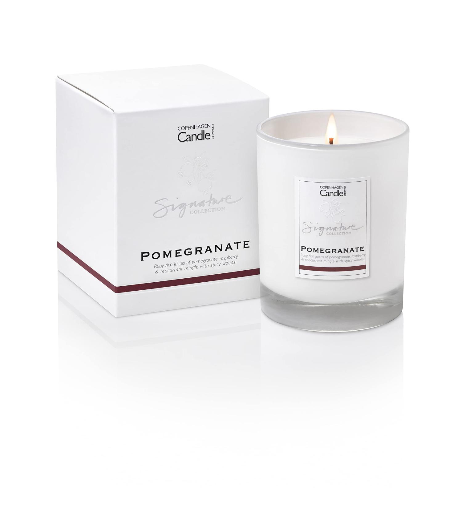 Luxury Pomegranate Scented Candle | Hotel Collection | 45 Hours Burn Time | The Copenhagen Company - Buy Online on SooperMarket.com