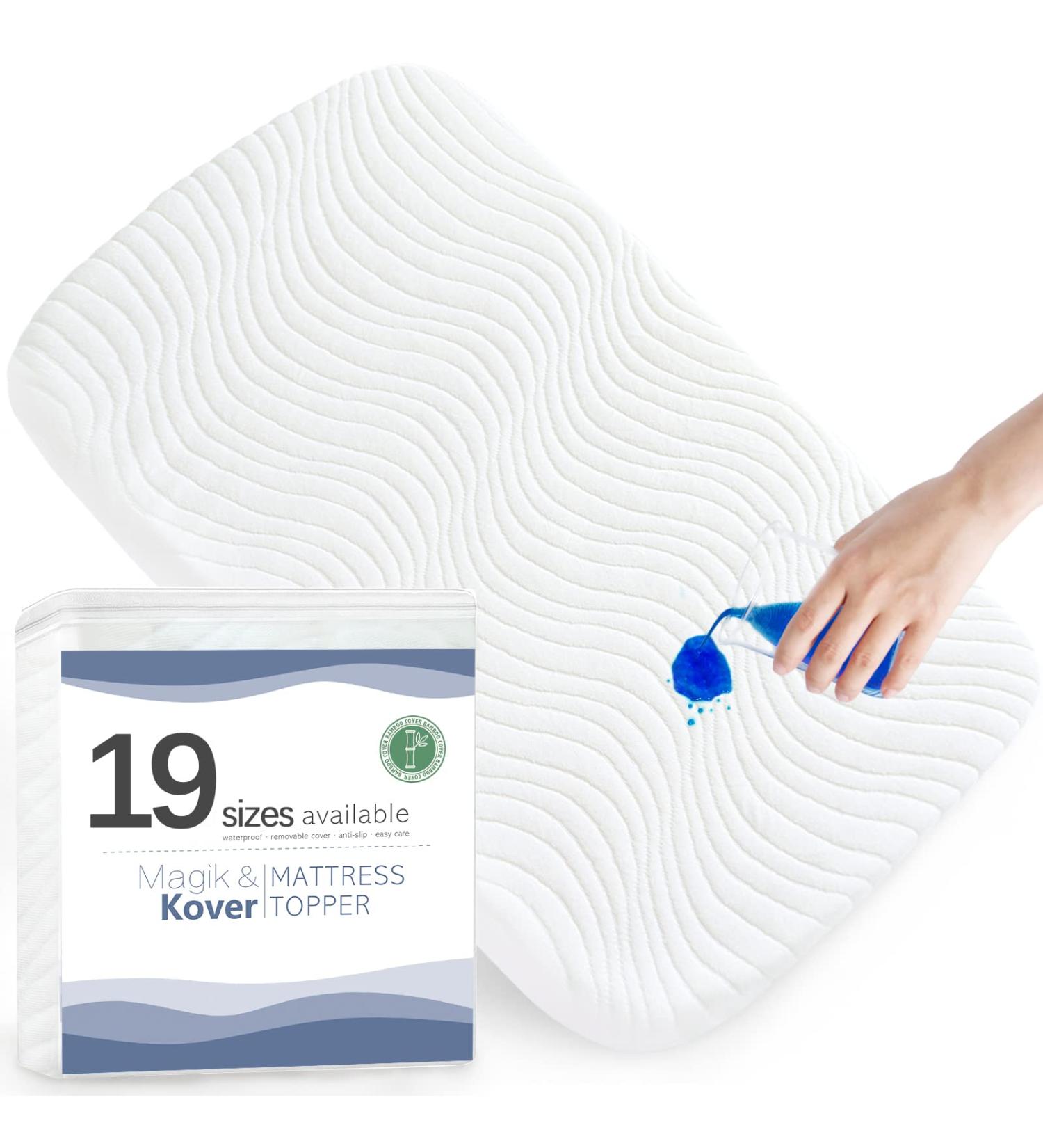 Waterproof Baby Bassinet Mattress Replacement Pad | Removable Washable Cover | 19 Sizes Available | 20 x 33 - Buy Online on SooperMarket.com