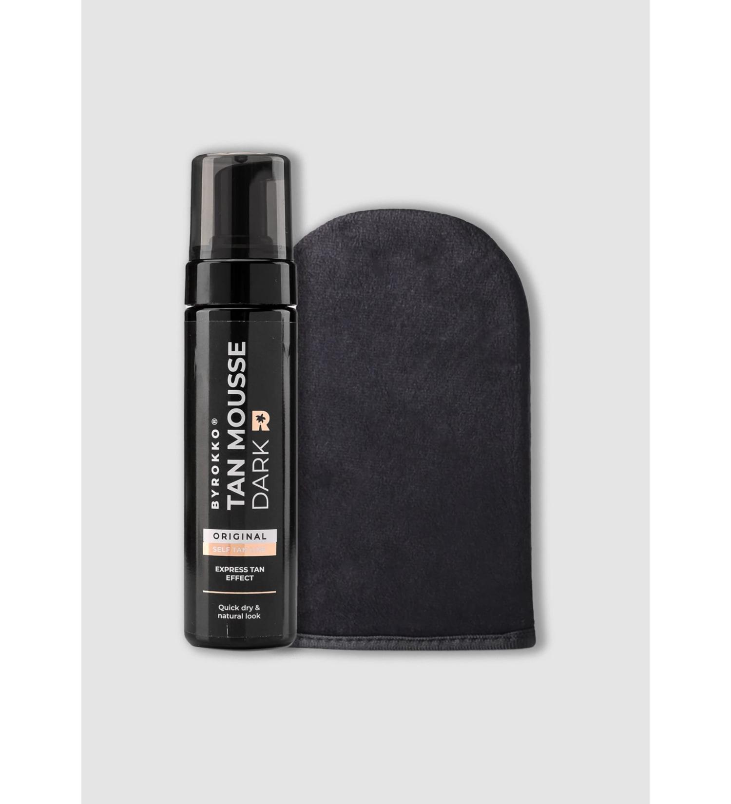 Byrokko Tan Mousse - Natural Looking Sunless Tanner Foam 6.76Fl Oz with Free Mitt - Buy Online on SooperMarket.com