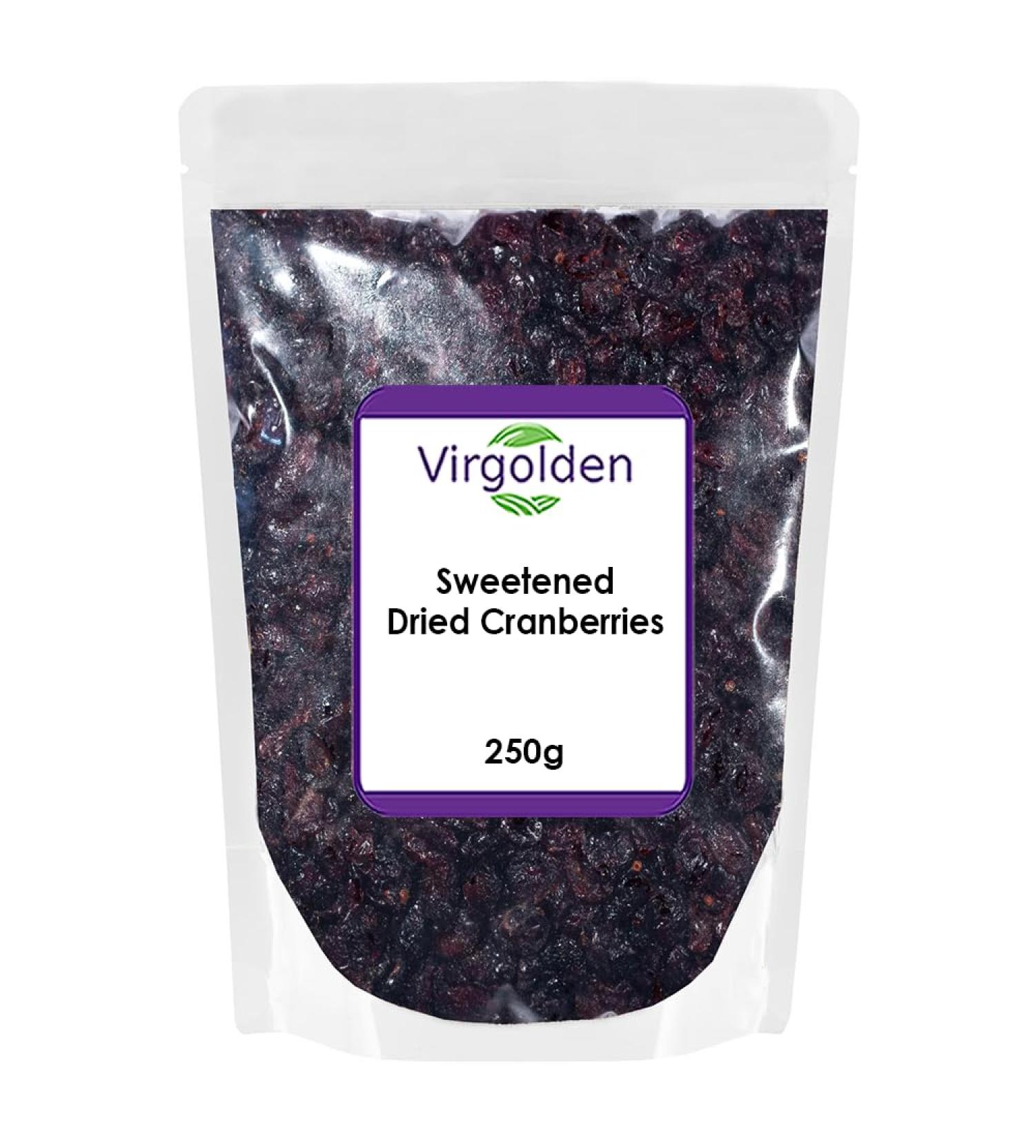 Dried Cranberries Sweetened 250g by Virgolden