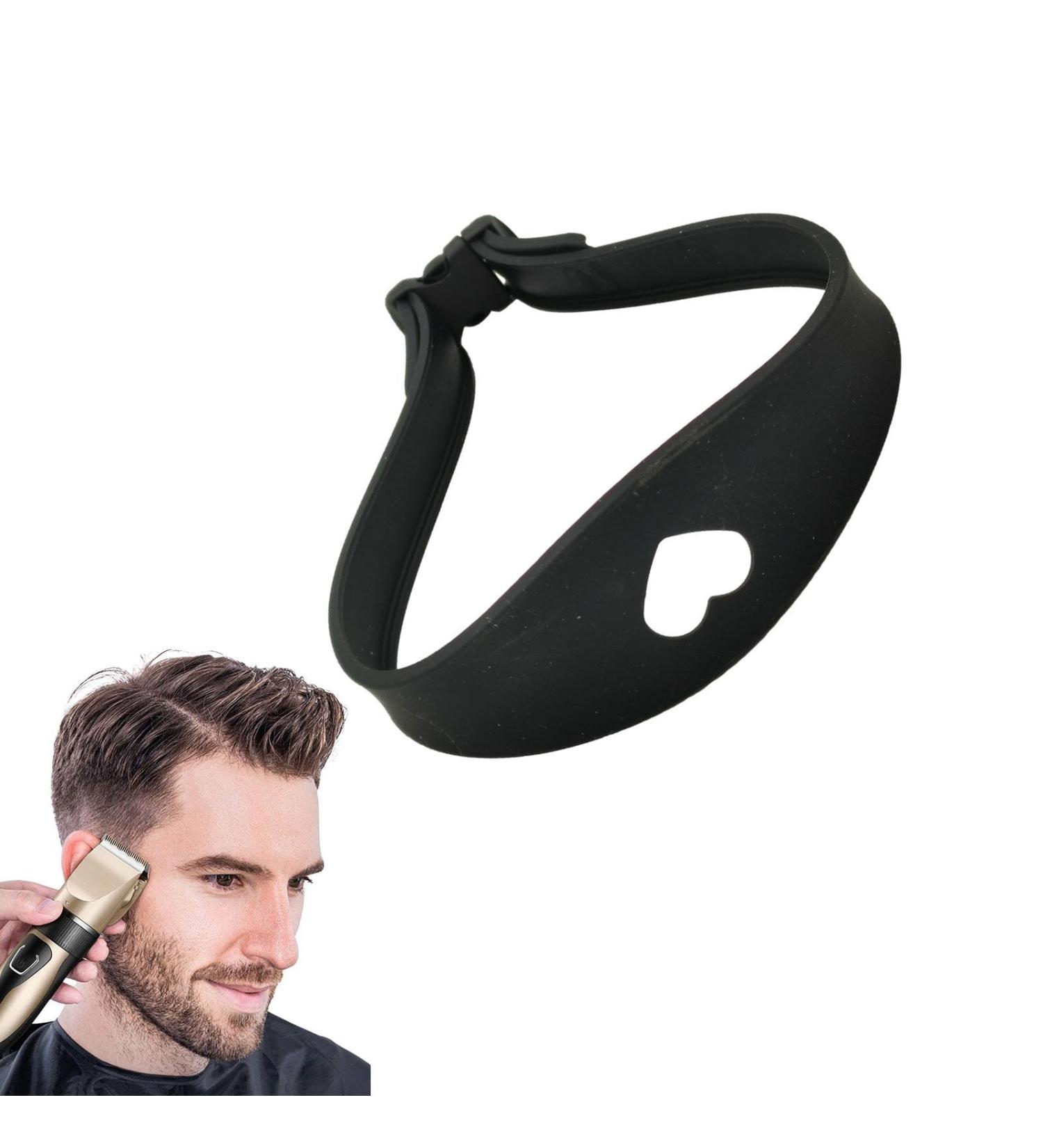Aznever Hairline Shaping Tool Hairline Trimming and Shaping Tool Adjustable Curved Silicone Haircut Bands for Hair Salons and Home Black - Buy Online on SooperMarket.com