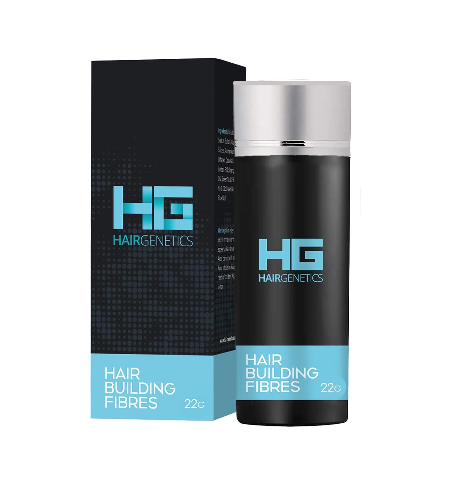 Hair Genetics Black Hair Fibres (22g) - Hair Loss Treatment & Thinning Hair Solution - Buy Online on SooperMarket.com