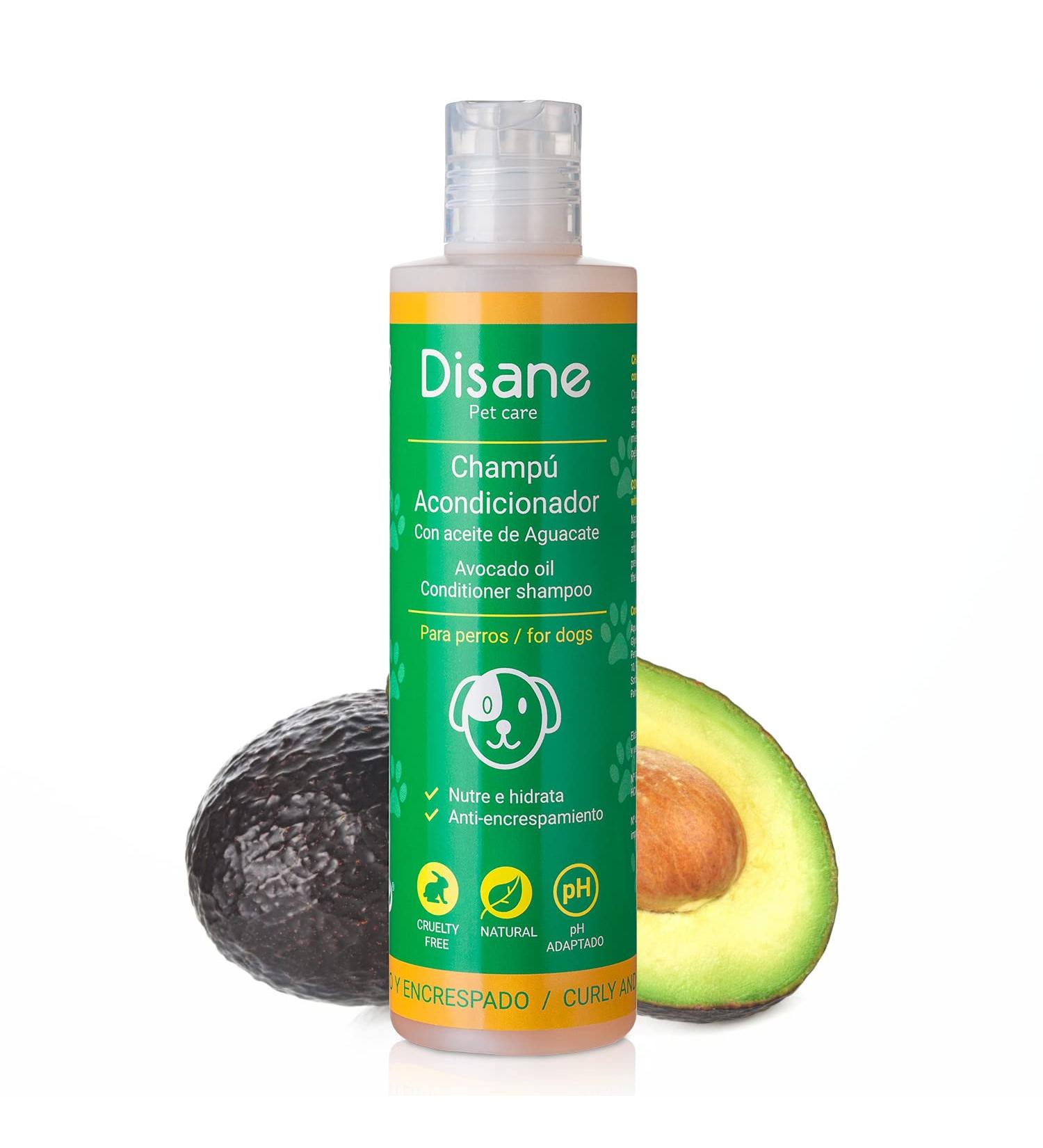 DISANE Natural Dog Conditioner Shampoo for Curly-Haired Dogs with Avocado Oil 250ml | Nourishing & Repairing Coat, Prevents Frizz, Enhances Curls - Buy Online on SooperMarket.com
