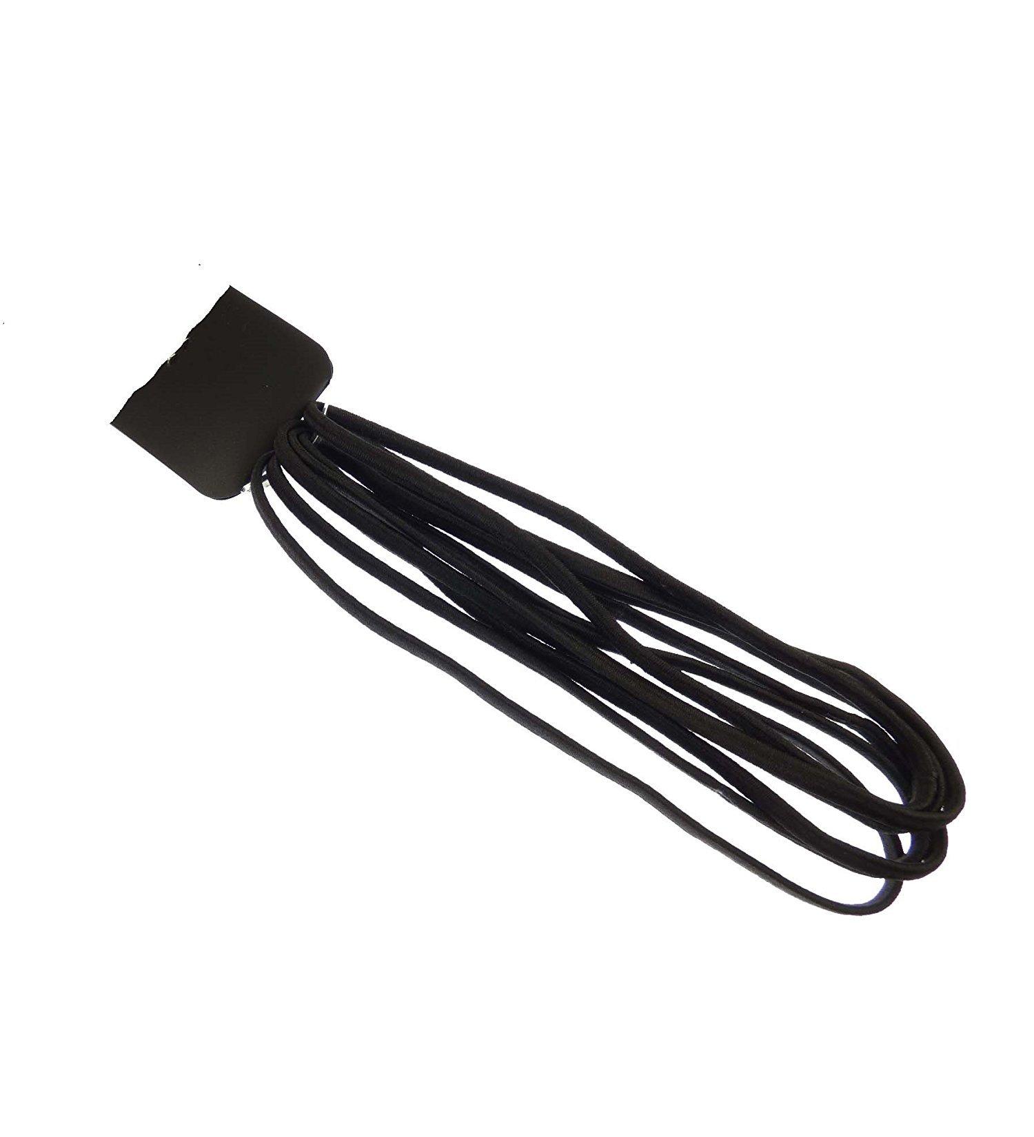 Mytoptrendz Thin Elastic Headband Skinny Slim Headwraps Long Stretchy Hair Bands Head Bands Black Pack of 6 - Buy Online on SooperMarket.com