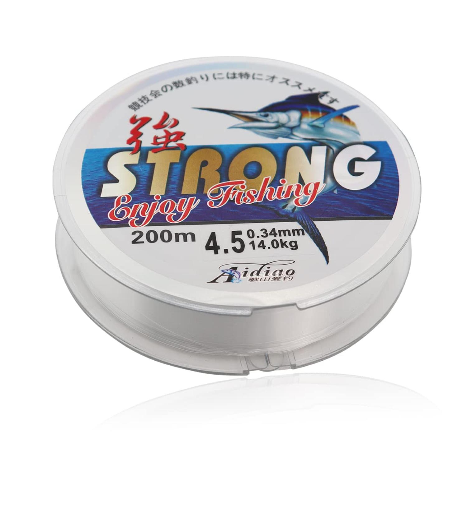 Buy 200m Nylon Fishing Line - 0.4mm Transparent Strong Tension Wire for Fishing & Crafts - Worldwide Shipping - Buy Online on SooperMarket.com