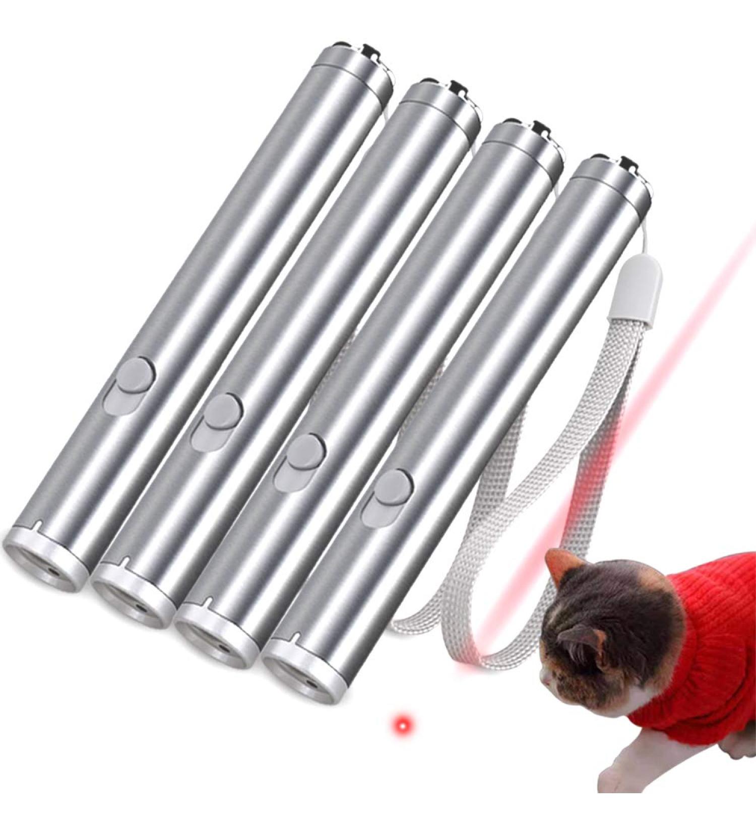 Faburo Cat Toys for Indoor Cats Cat Chaser Toys 2 in 1 Function Great for Pet Exercise Used as LED Flashlight(4PCS) - Buy Online on SooperMarket.com