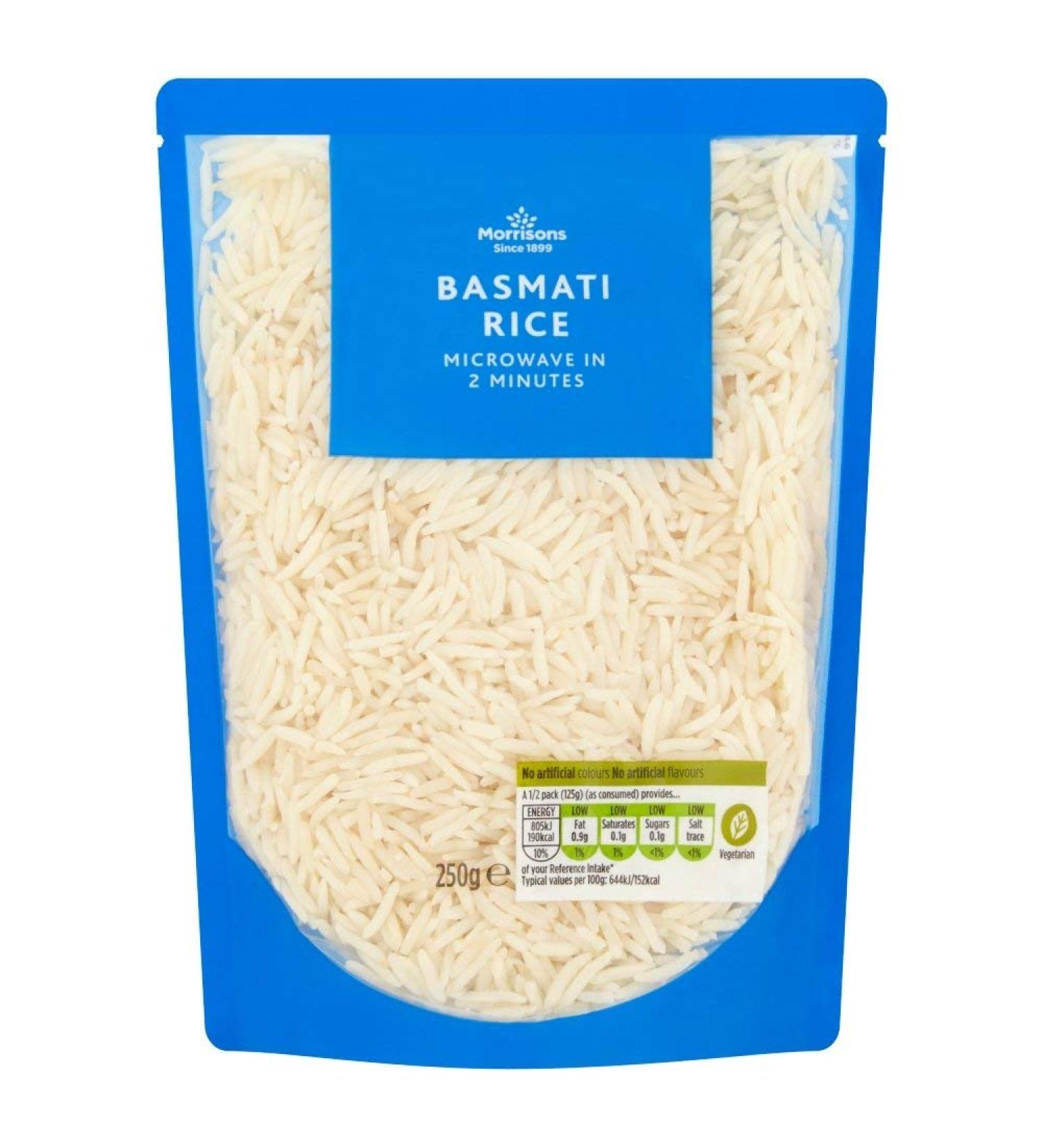 Morrisons Basmati Rice 250g - Buy Online on SooperMarket.com