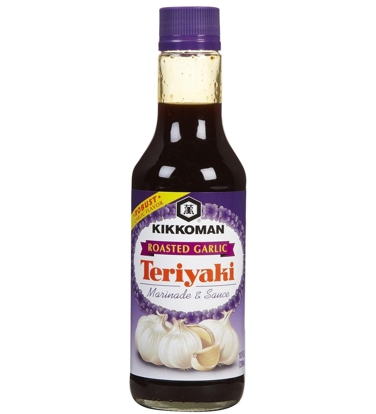 Kikkoman Roasted Garlic Teriyaki Marinade & Sauce 10 oz - Authentic Japanese Flavor - Buy Online on SooperMarket.com