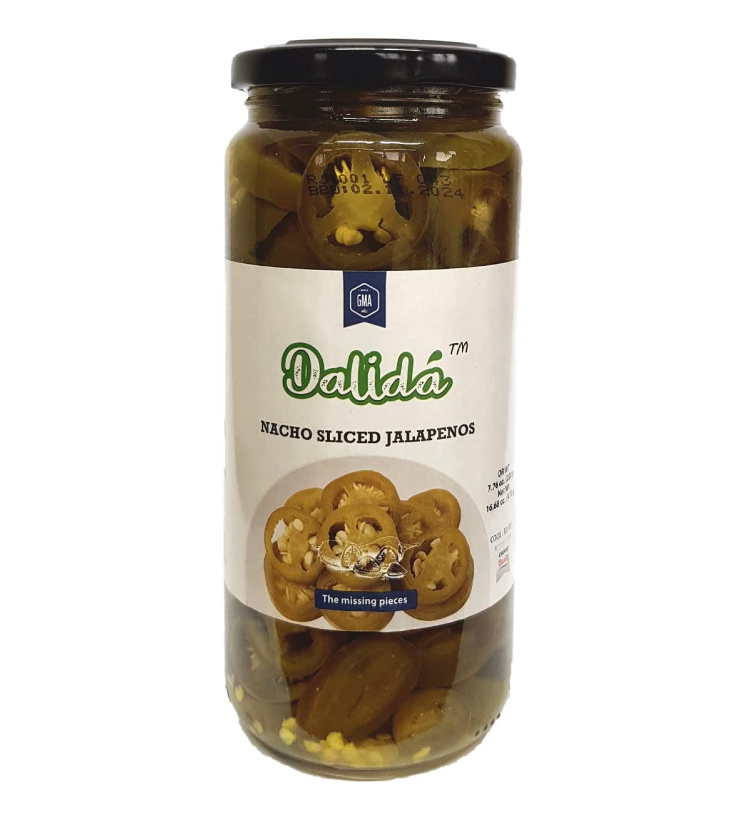 Delicious Dalida Nacho Sliced Jalapenos - 16.6 Oz (1 Pack) - Buy Online on SooperMarket.com