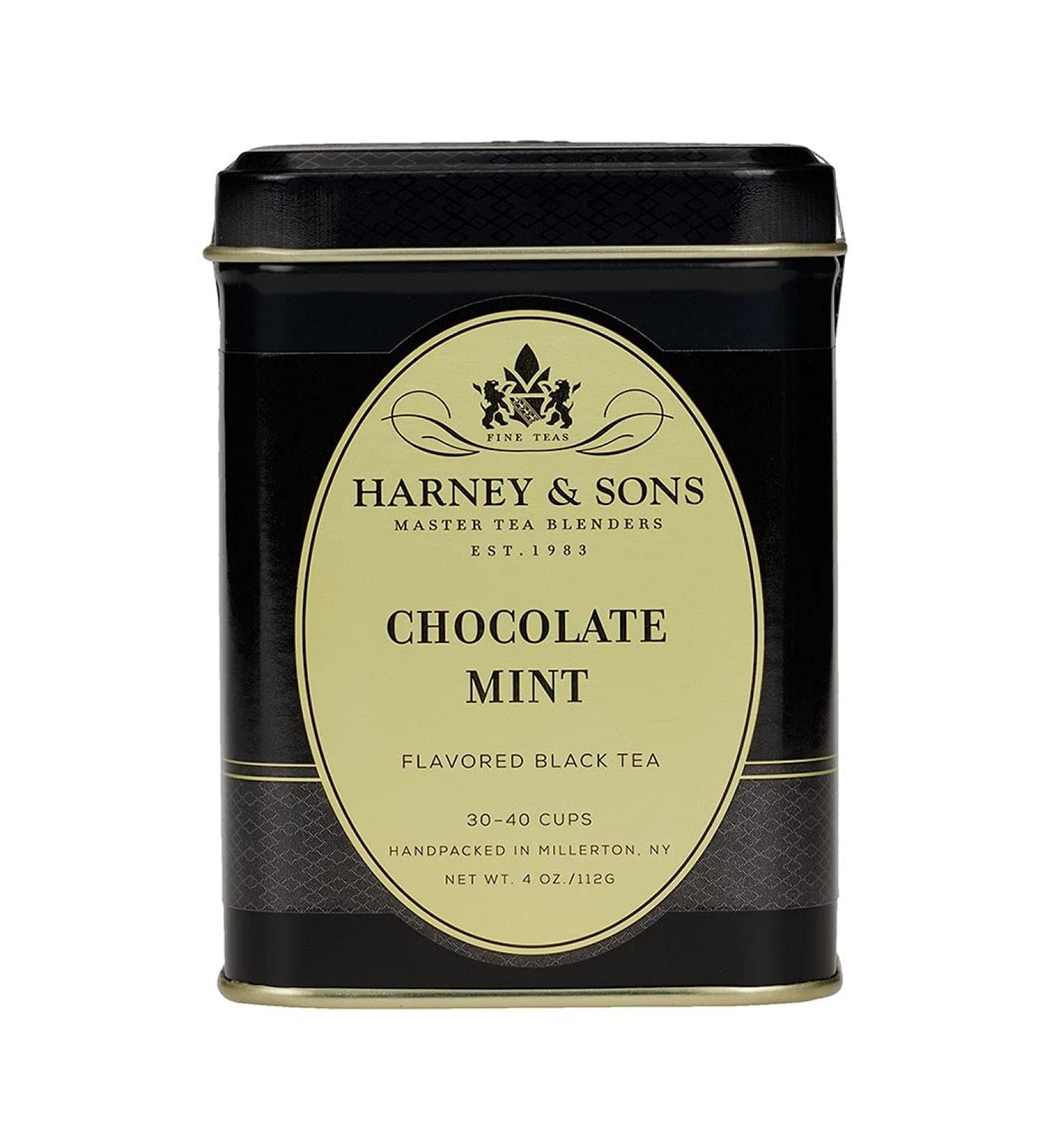Harney & Sons Black Tea Chocolate Mint 4 oz - Premium Gourmet Tea - Buy Online on SooperMarket.com