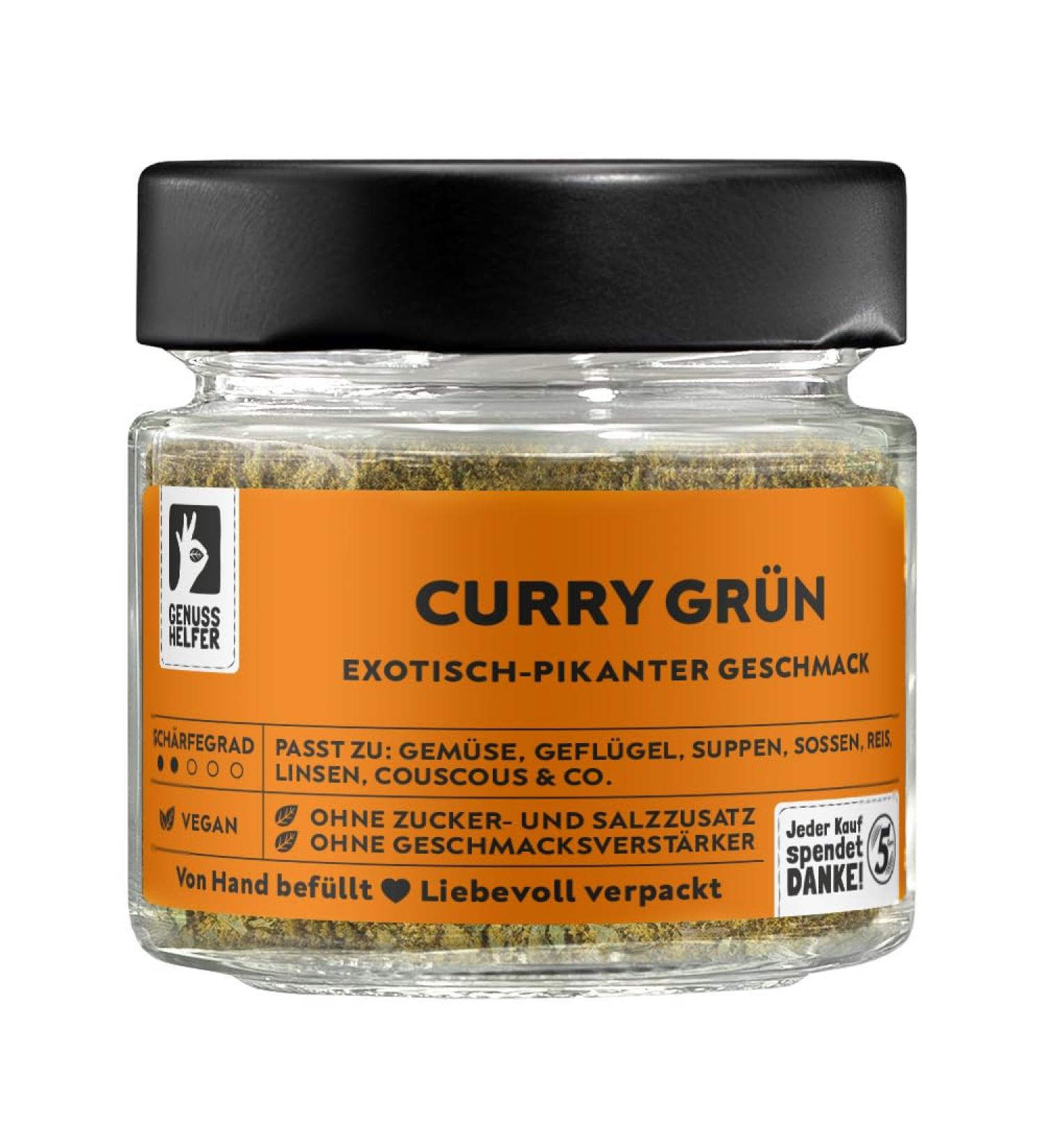 Bremer Gew rzhandel Green Curry - Slightly Spicy Aromatic 40g Jar for Local & Asian Dishes - Buy Online on SooperMarket.com