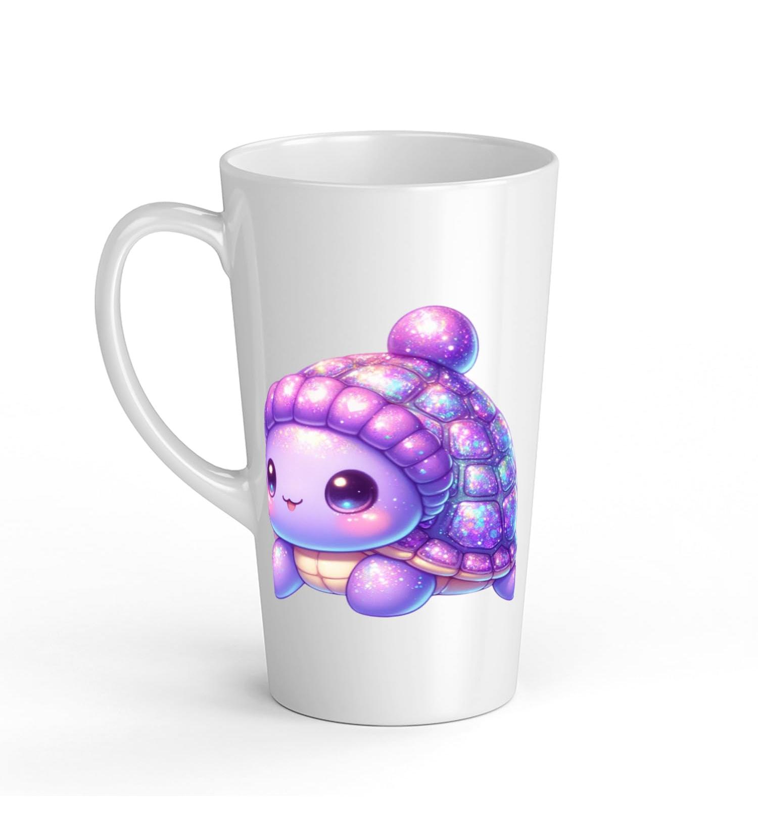 White Ceramic Baby Turtle Mug - Large 483 ml Perfect for Hot Chocolate or Milk Fun and Easy to Use