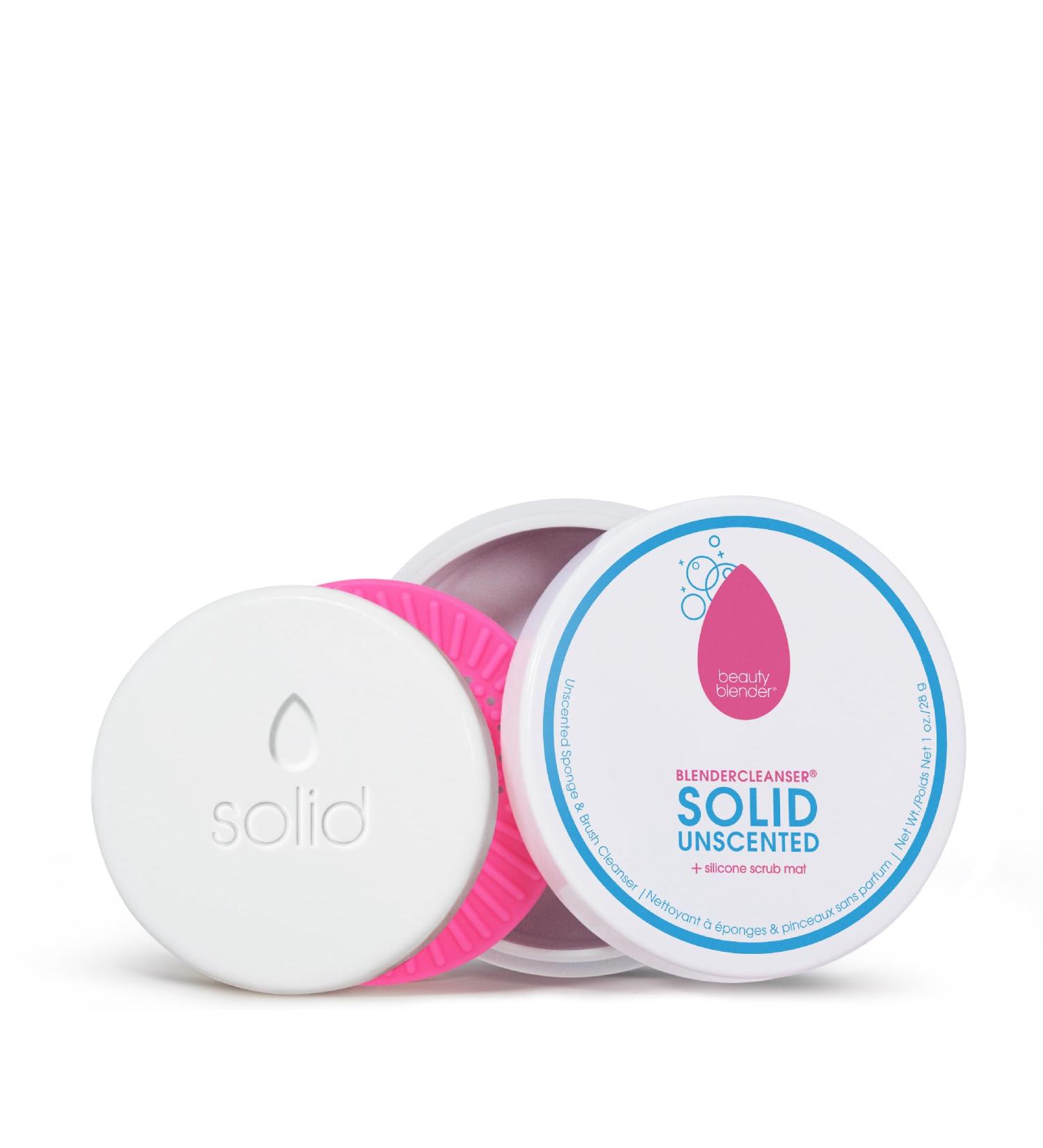 Beautyblender Blendercleanser Solid Unscented - Vegan Makeup Sponge & Brush Cleaner | Professional Cleansing Tool + Silicone Scrub Mat | Cruelty Free Made in USA - Buy Online on SooperMarket.com