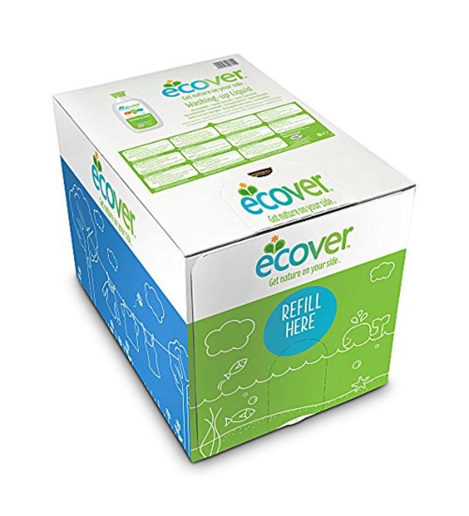 Ecover Lemon & Aloe Washing Up Liquid Refill - 15L Eco-Friendly Solution - Buy Online on SooperMarket.com